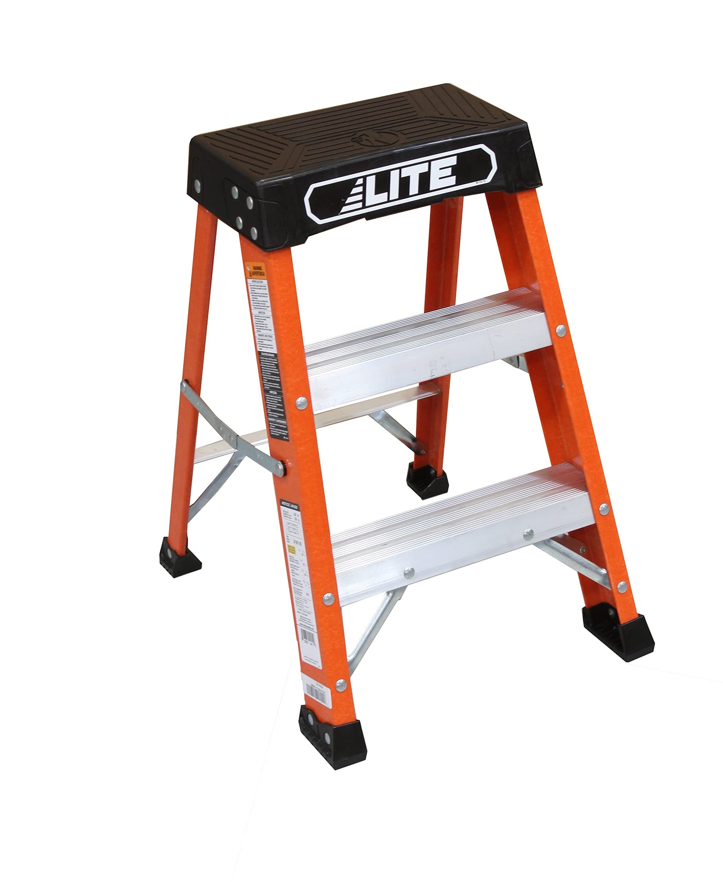 LITE 2' Fiberglass Step Stool Ladder, 300-Pound Capacity, Type IA, LP-3011-02 & 2' Aluminum Step Stool Ladder, 300-Pound Capacity, Type IA, LP-2011-02