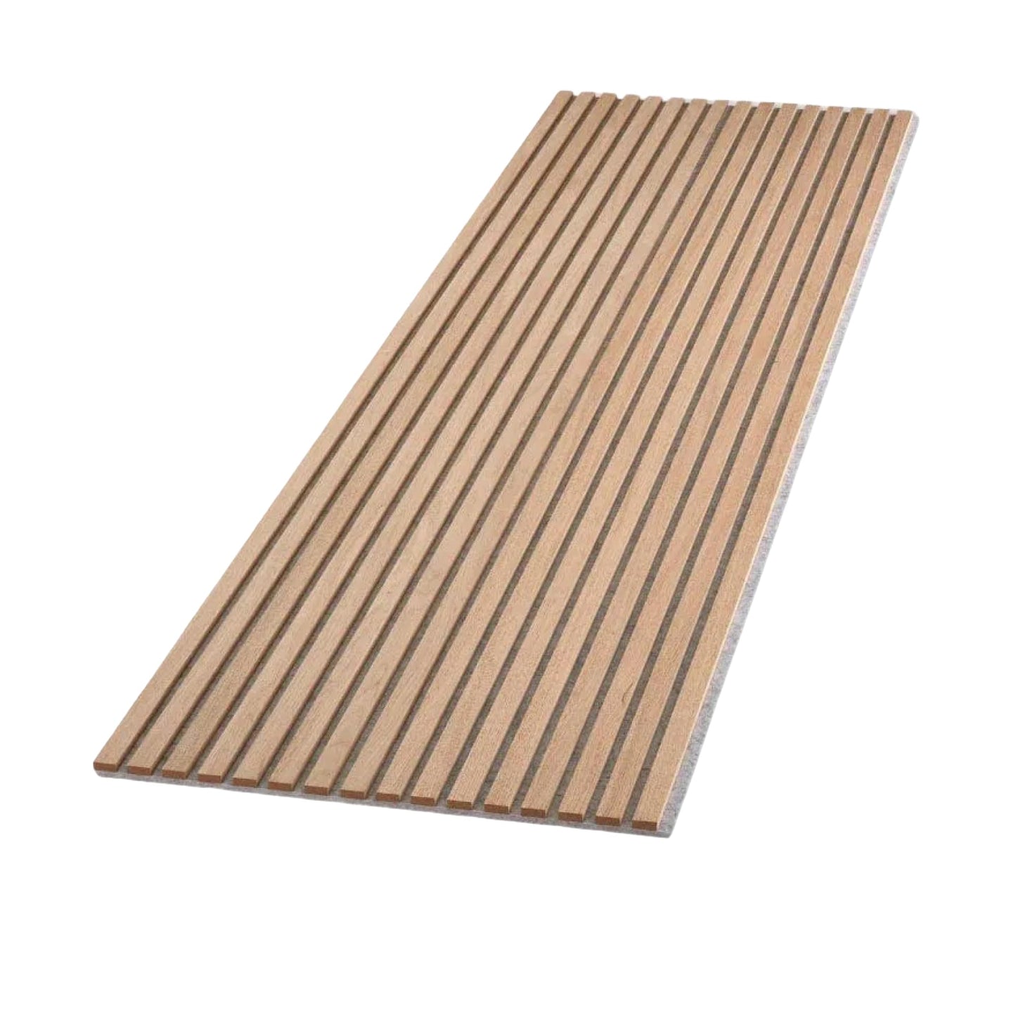 WVH Luxury American Oak Grey Felt Acoustic Slat Wood Wall Panels, Measures 47.24" x 25.20", Premium Finish, Interior Decor for Walls & Ceilings, Noise Cancelling & Sound Absorbing for Home, 2pcs