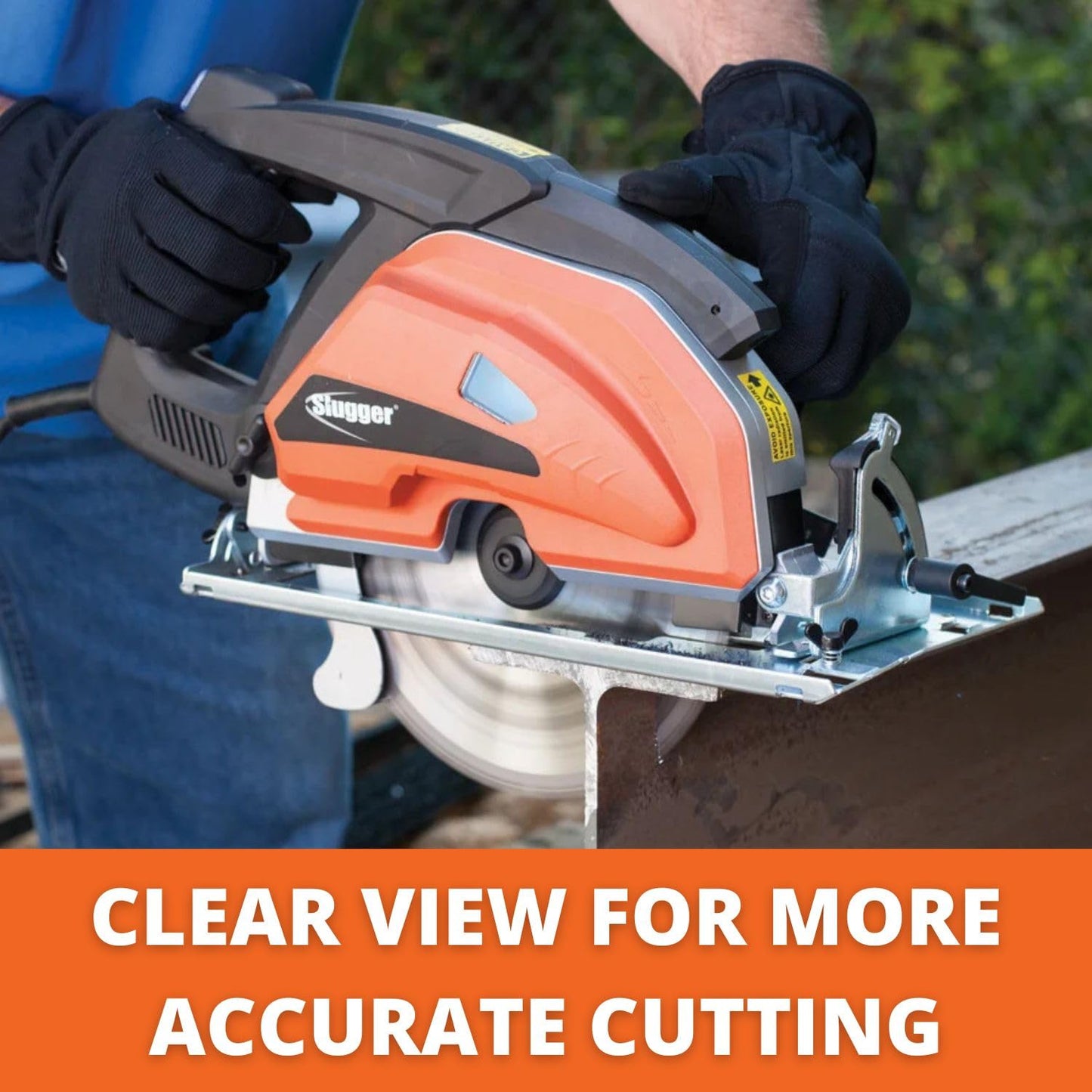 Slugger by Fein 9" Metal Cutting Saw - 1,800W High-Performance Motor, Worm Gear Drive, Internally Powered Laser, Chip Collection, Soft Start & Electric Brake for Safety - 69908120001