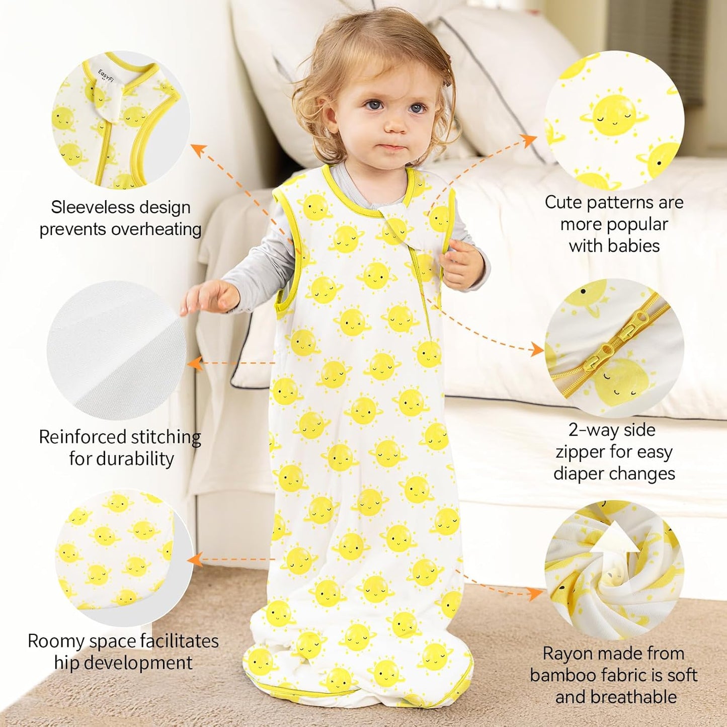 Bamboo Rayon Sleep Sack by [Brand Name] - Supersoft 1.0 Tog Toddler Wearable Blanket | 24-36 Months