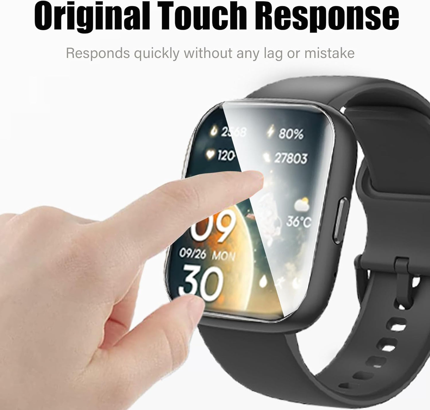 Lamshaw Solo4 Mp3 [6 Pack] 24Six Solo4 Mp3 (6 Pack) Compatible for Player Screen Protector, Full Coverage TPU Clear