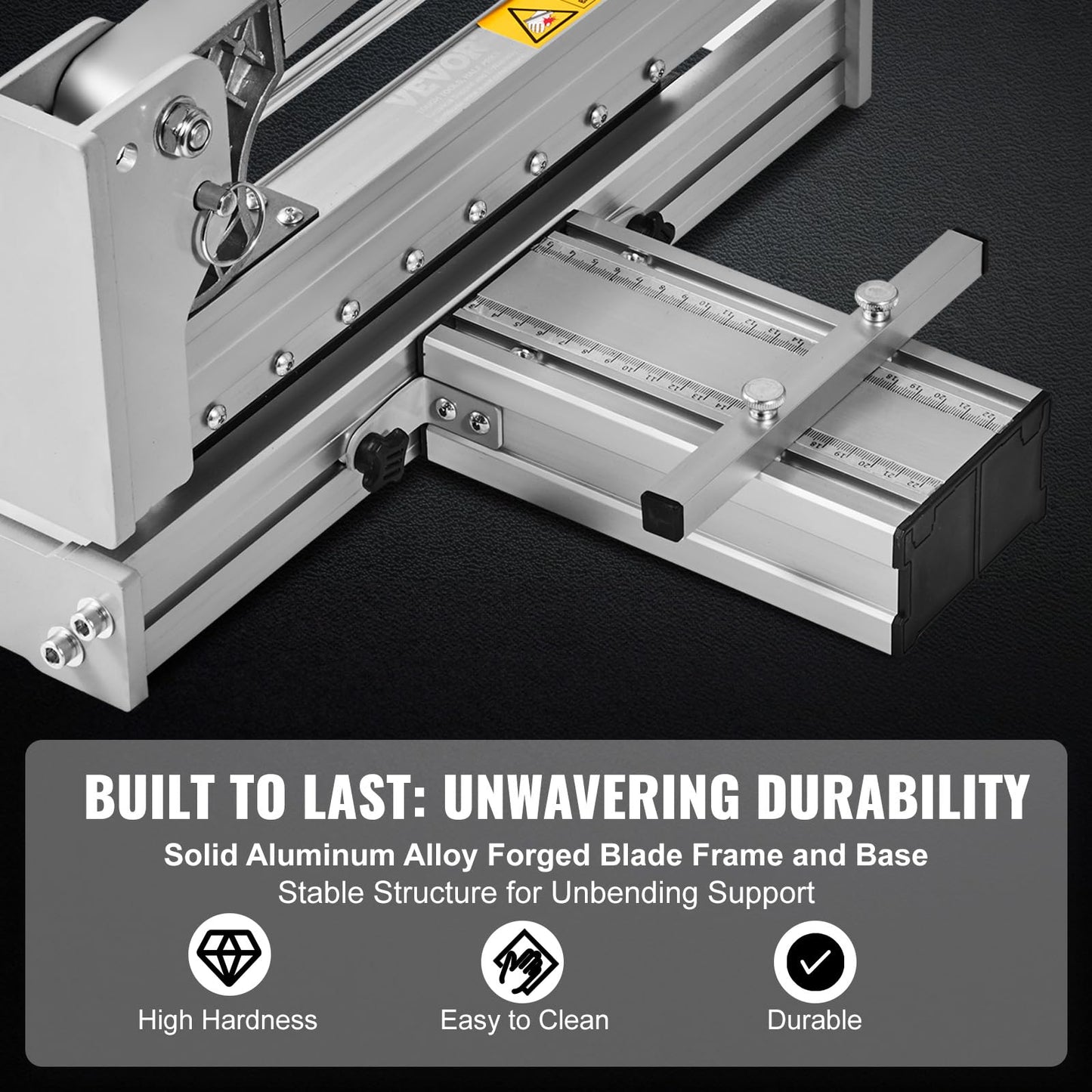 VEVOR 13-inch Flooring Cutter, Handles Vinyl Plank, Laminate, Engineered Wood, Siding, with a 0.47in Cut Depth for Smooth, Simple Slicing, Suitable for LVP, WPC, SPC, LVT, VCT, PVC, etc.