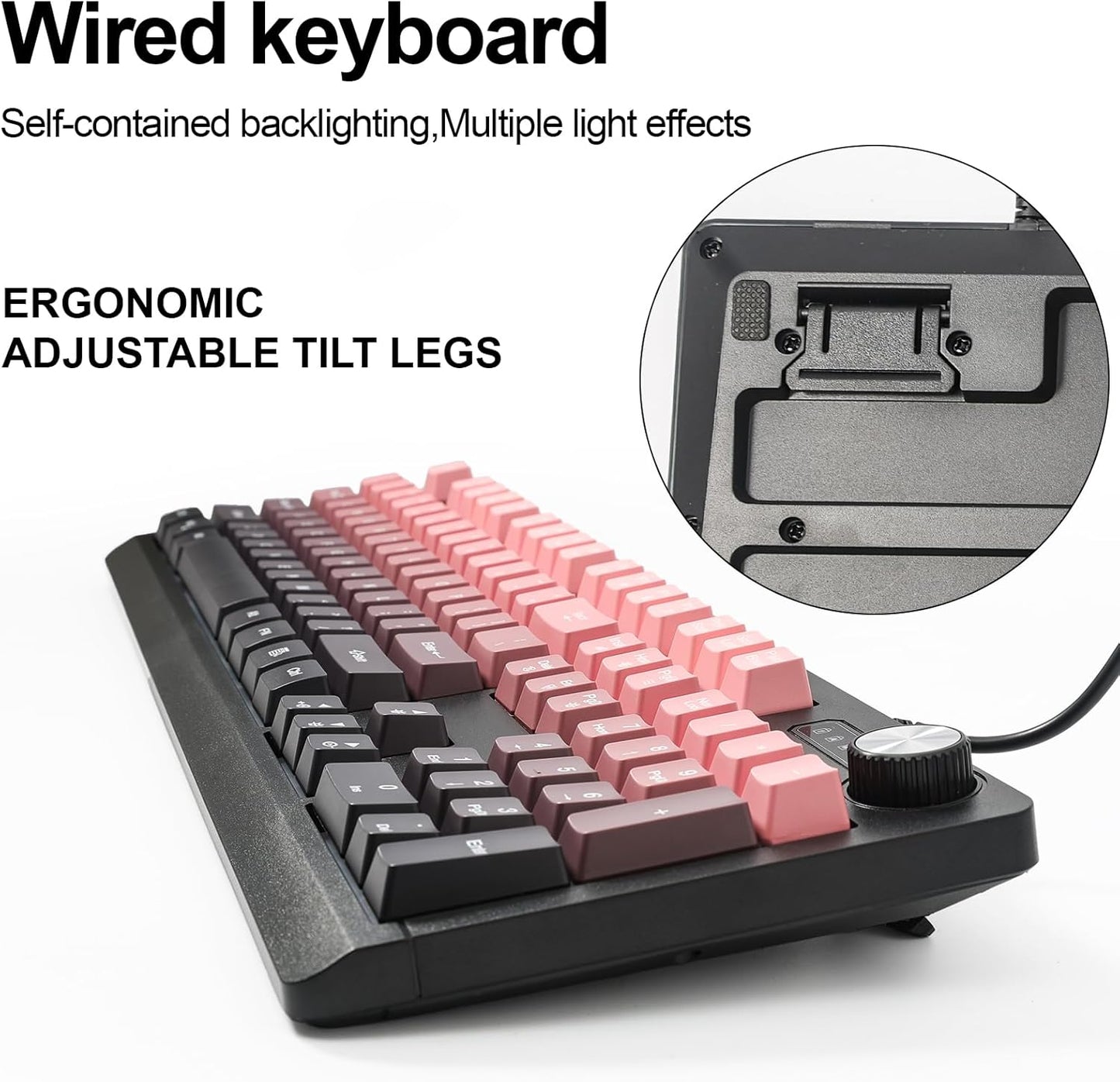 Generic 100 Wired RGB Gaming Membrance Keyboard. Percent Mini Creamy LED Computer Keyboard .Small Ergonomic Clicky