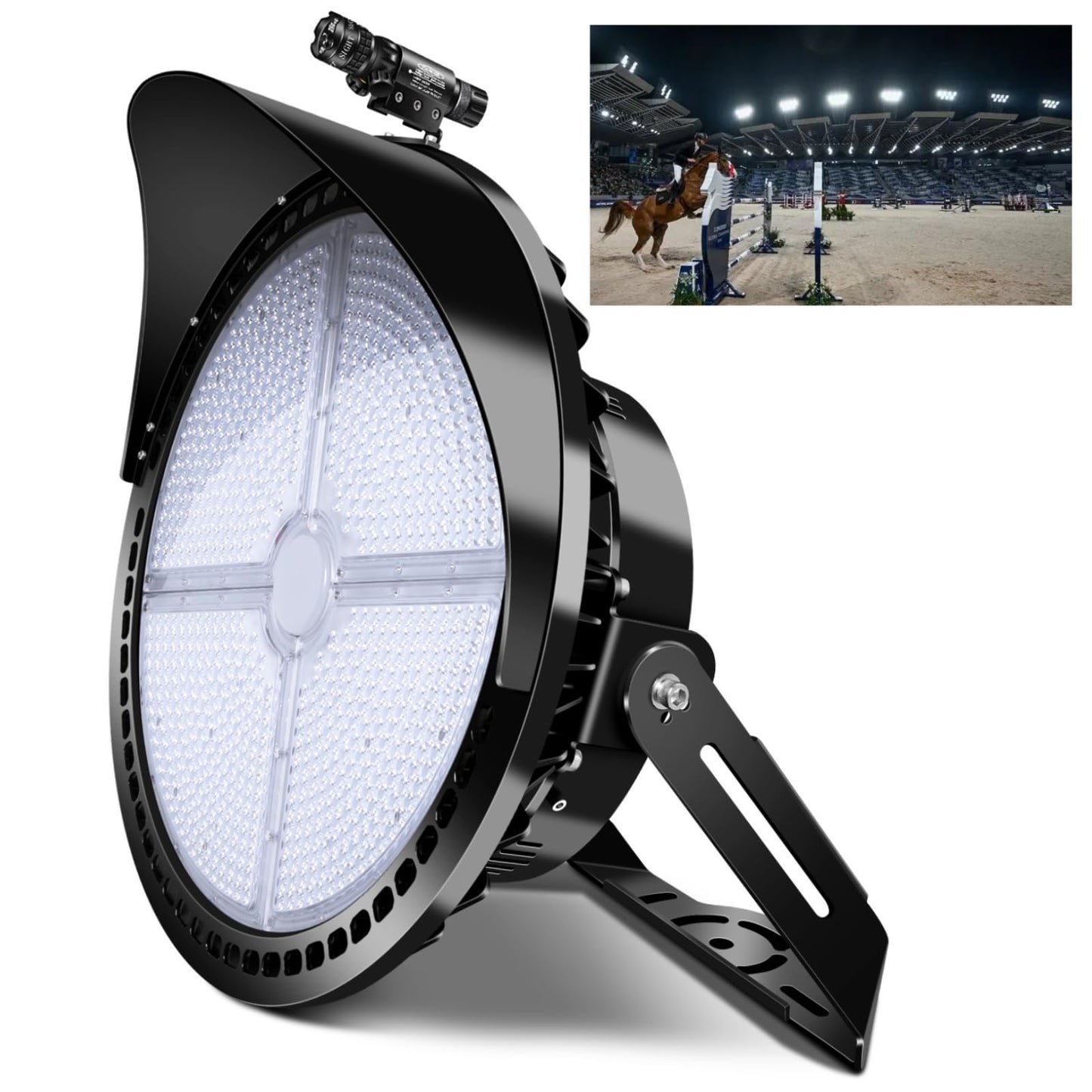 Tomourd 600W Dimmable LED Stadium Lights Outdoor, IP66 Waterproof 10KV Surge Protection Commercial Arena Flood Light, Daylight White High Mast Floodlight for Sport Court, Parking Lot Lighting