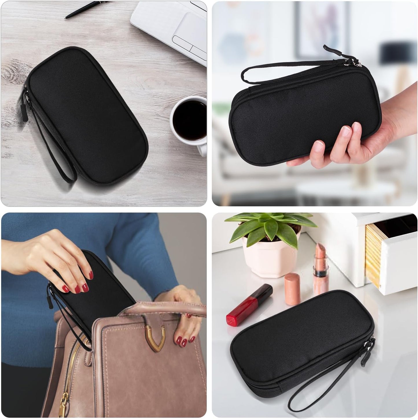 KINMINGZHU Universal Cable Organizer - Electronics Accessories Bag for Charger, Phone, Memory Cards & Travel Gadgets
