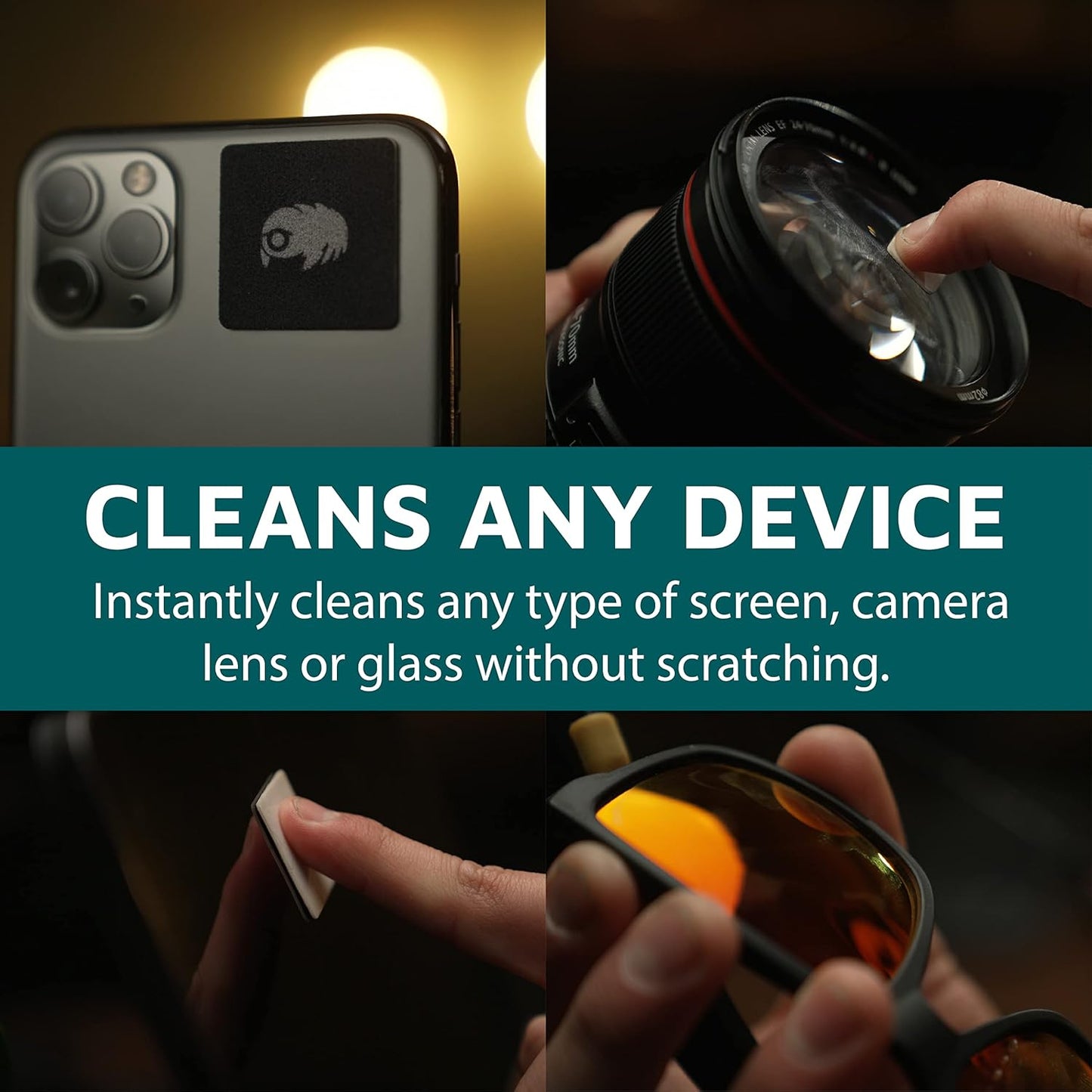 KUVRD 2-Pack (1 Set, 1 Set) Waterbear - Universal Screen Cleaners - Teeny Tiny Cleaning Tools for Your Lenses & Screens