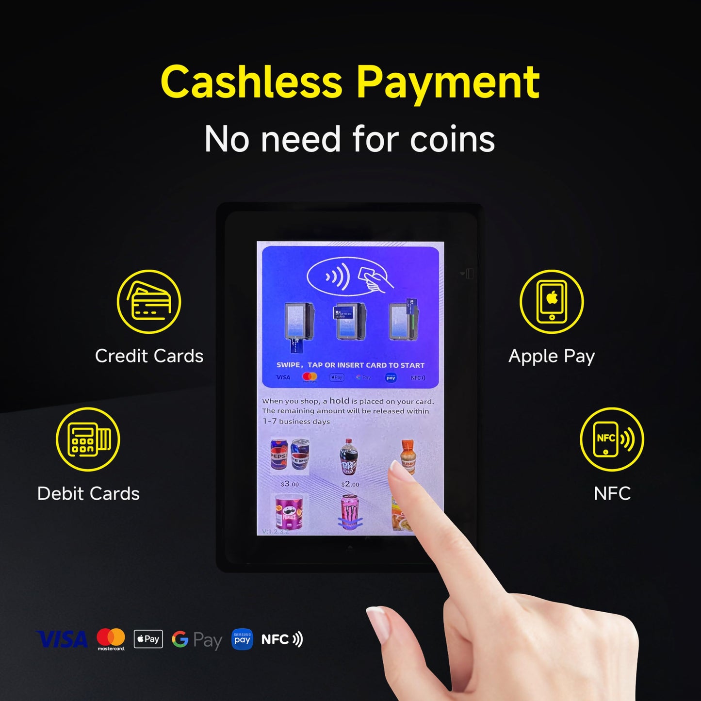 HAHA Vending Smart Combo Vending Machine for Business with AI Technology Vending Machine for Sale, Card Reader & App Control Refrigerated Commercial US-360