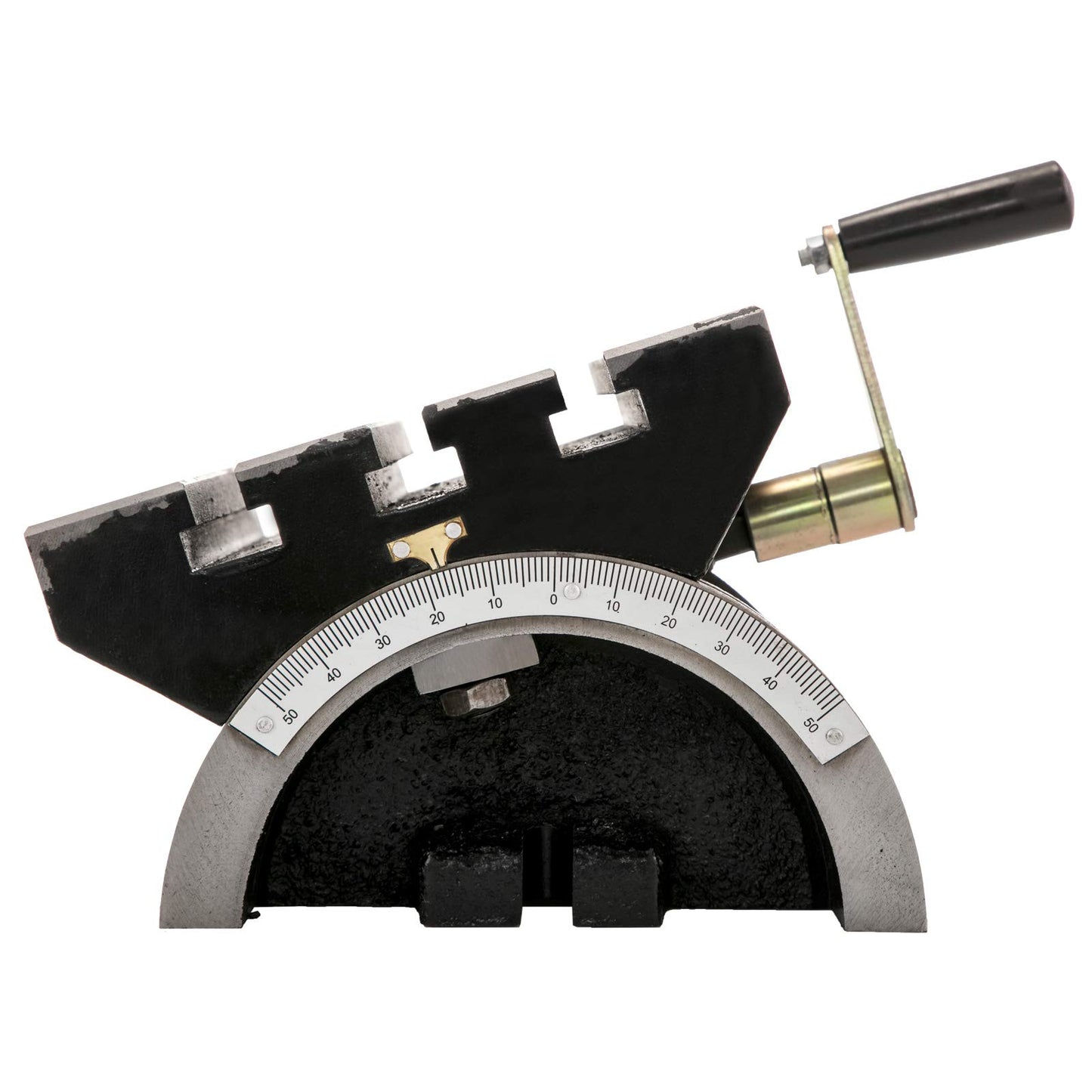 BestEquip Tilting Milling Table 10x7inch Tilting Angle Milling Machine 0-80°Adjustable Swivel Angle Plate with 3 T-slots and an Adjustable Crank Handle Heavy Duty Tilting Milling Machine for Grinding
