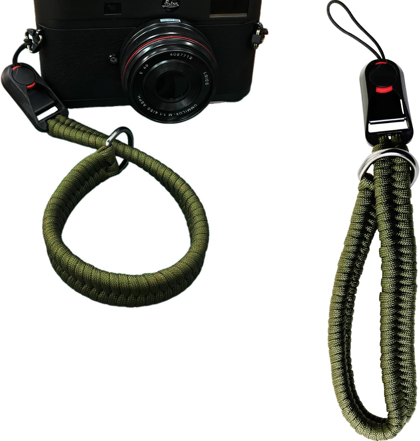 ZCZQC 11.81In 42G DSLR Camera Quick Release Wrist Strap Adjustable Braided Lanyard Length Weight Wrist Strap With Safer