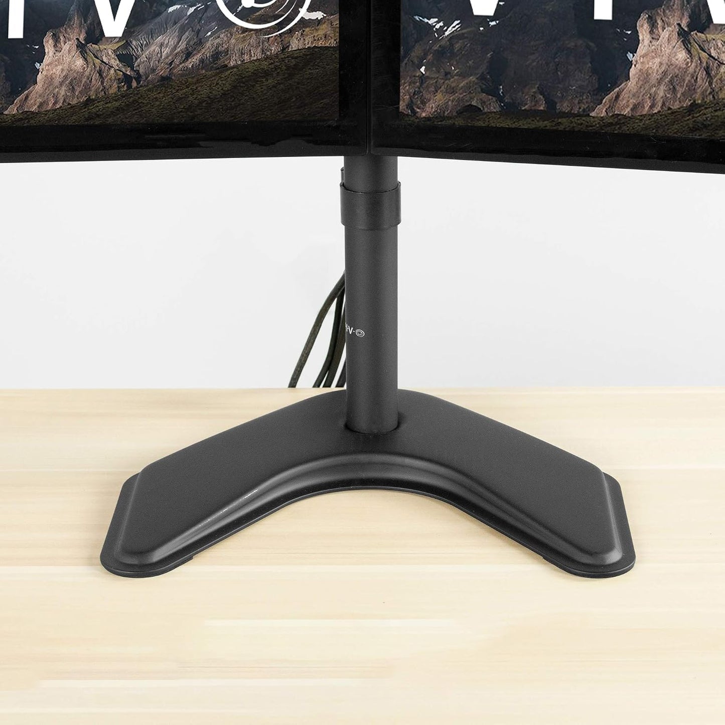 13 11 inch PT-SD-BS02F VIVO Heavy Duty Freestanding Base for Monitor Desk Mount Stand, x Platform, Padded Anti-Skid