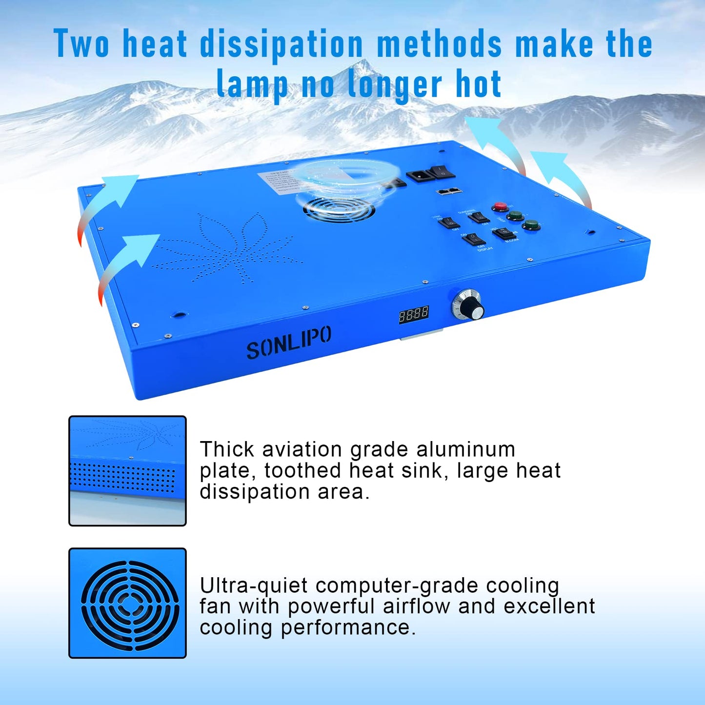 SONLIPO 240W LED Grow Light, 4x4 ft Coverage, Dimmable Full Spectrum,Timers,Daisy Chain Veg & Bloom Plant Growing Lamps for Indoor Growing Hydroponic Sunrise Sunset Grow Lights,High Yield PPFD …