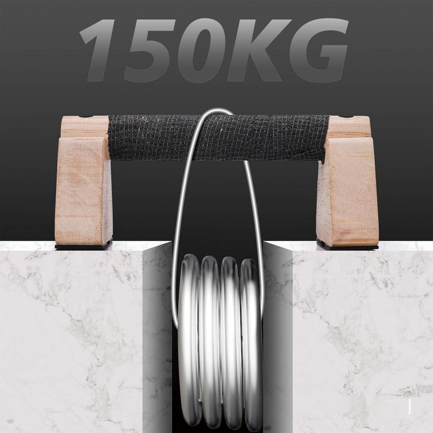 Dlengyanmi Wooden Fitness Equipment - Portable Home Calisthenics Equipment, Universal from Beginner to Advanced, Men's Inverted and Push Up Handle ﻿