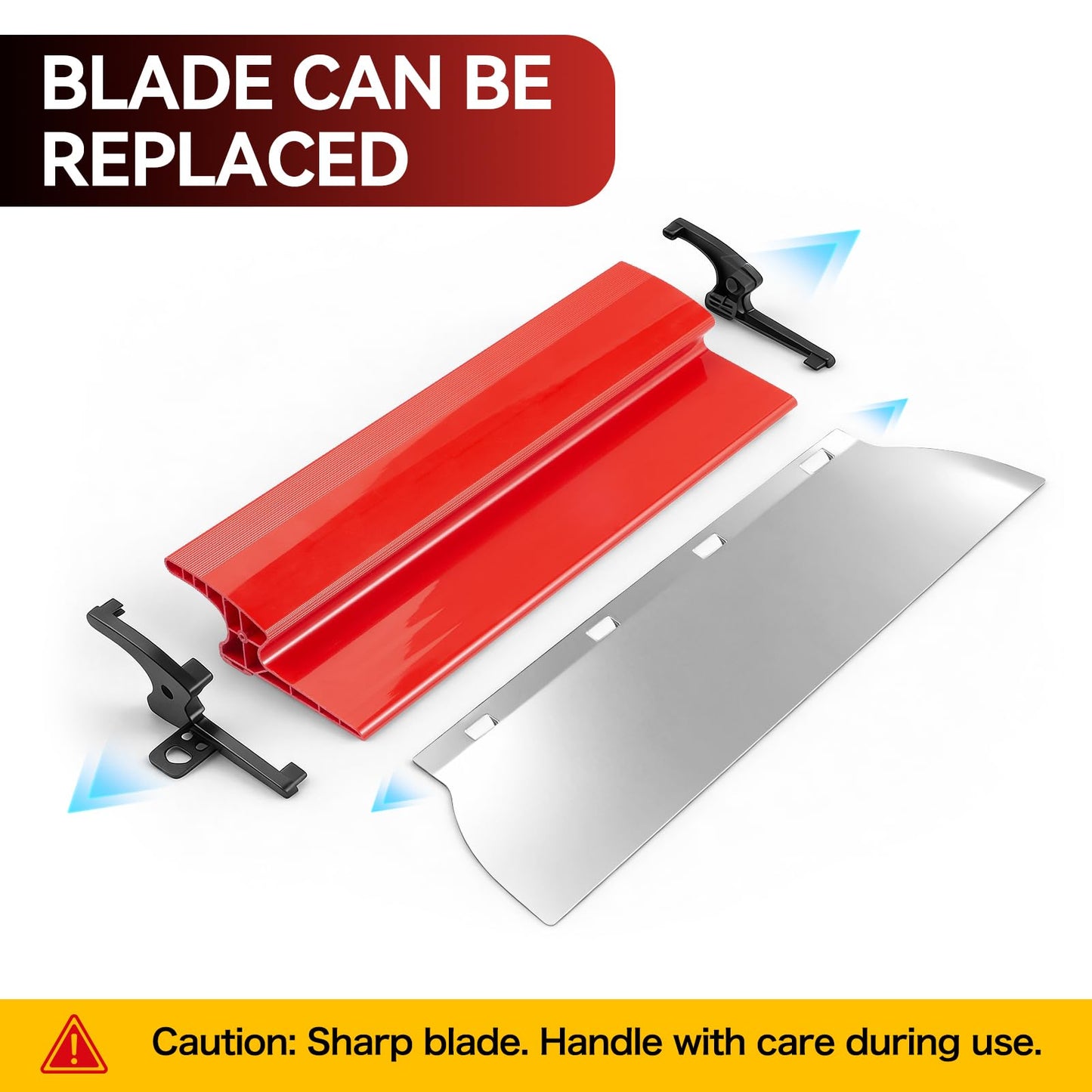 Pektiftn Drywall Skimming Blade Set with Portable Case, 10"+16"+24"+32" Skimming Blades, 28"-61" Extension Handle, 2 Drywall Compound Rollers and 3 Drywall Tools for Drywall, Plaster, Wallboard