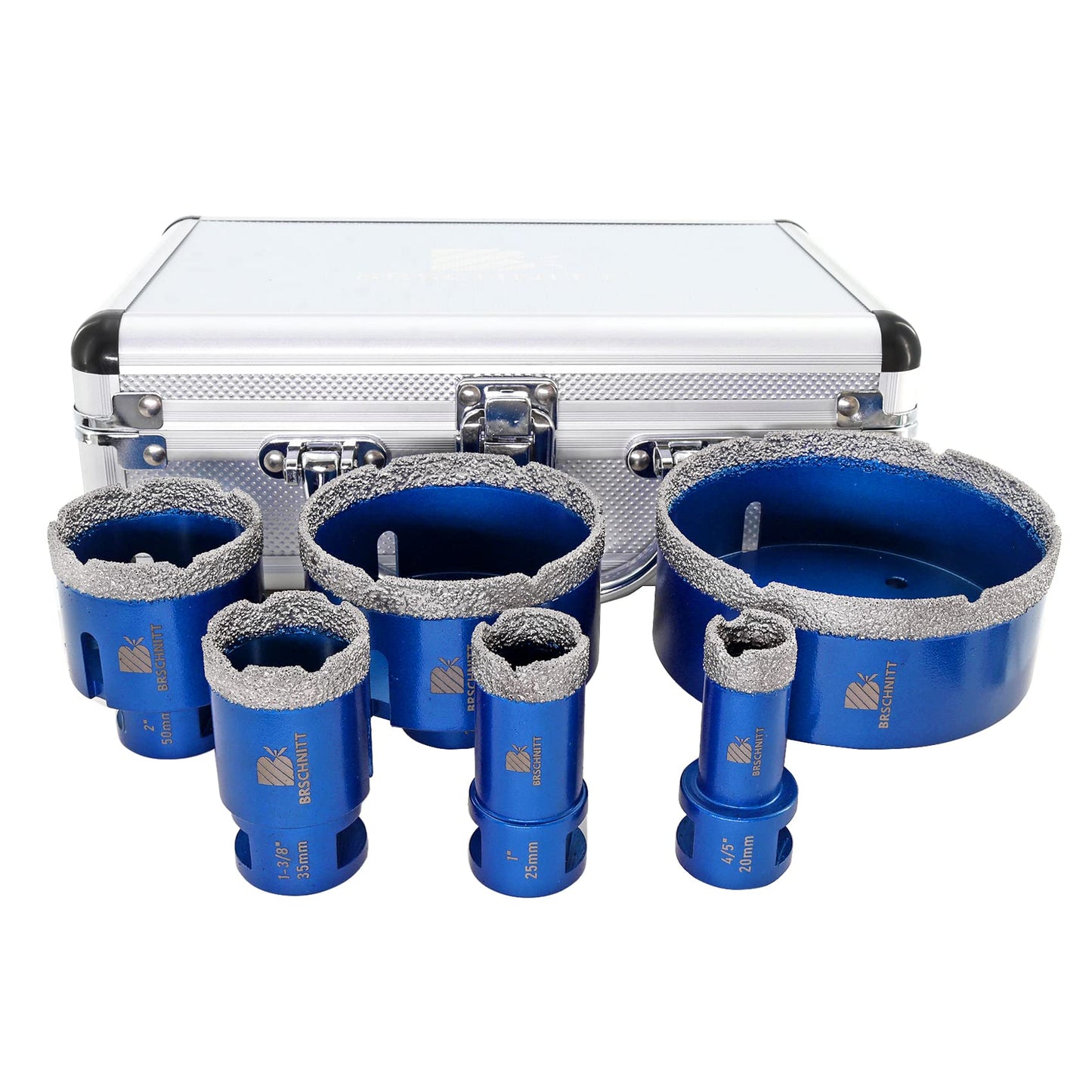 Diamond Core Drill Bit for Porcelain Tile Ceramic Marble Granite Diamond Core Drill Bit Set Diamond Hole Saw Kit for Drilling Porcelain Tile Ceramic Marble Granite,6pcs Diamond Drill Bits