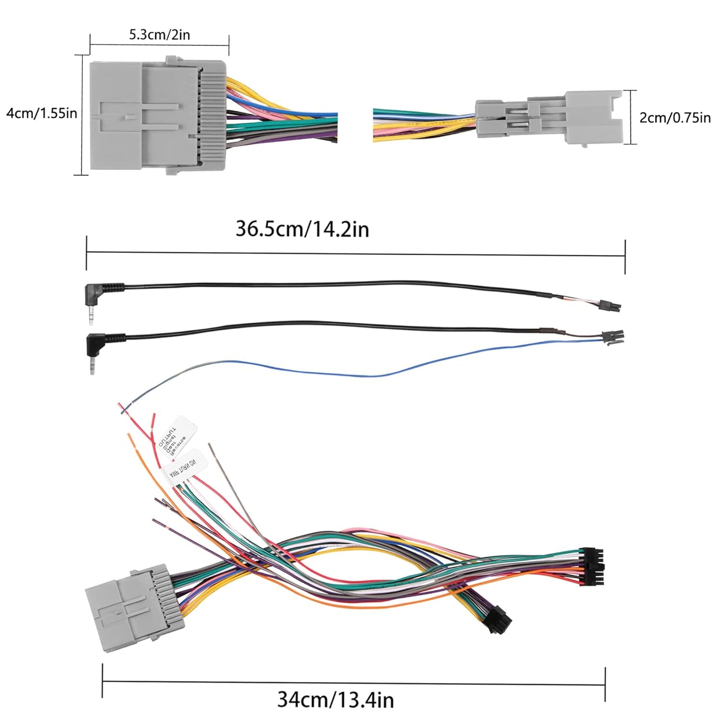 2000-2013 G Radio Wiring Harness Compatible with Select GM Vehicles Amplified Systems Model Car Wire Harness Install