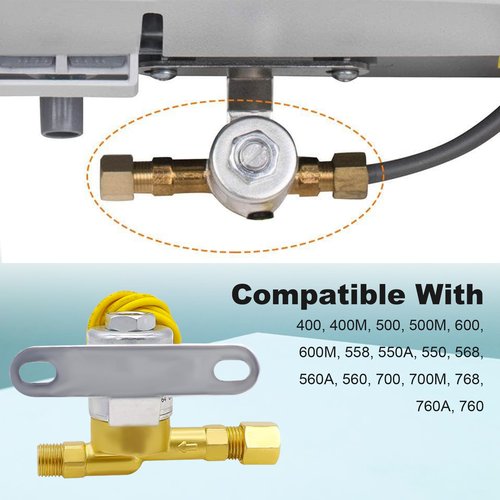 4040 Humidifier Solenoid Valve 24 volts 60 Hz (Yellow) Fit for A-prilaire Humidifier Compatible with 400 400M 500 500M 600 600M 558 550 A 550 568 560A 560 700 700M 768 760A 760 - 1 YEAR WARRANTY
