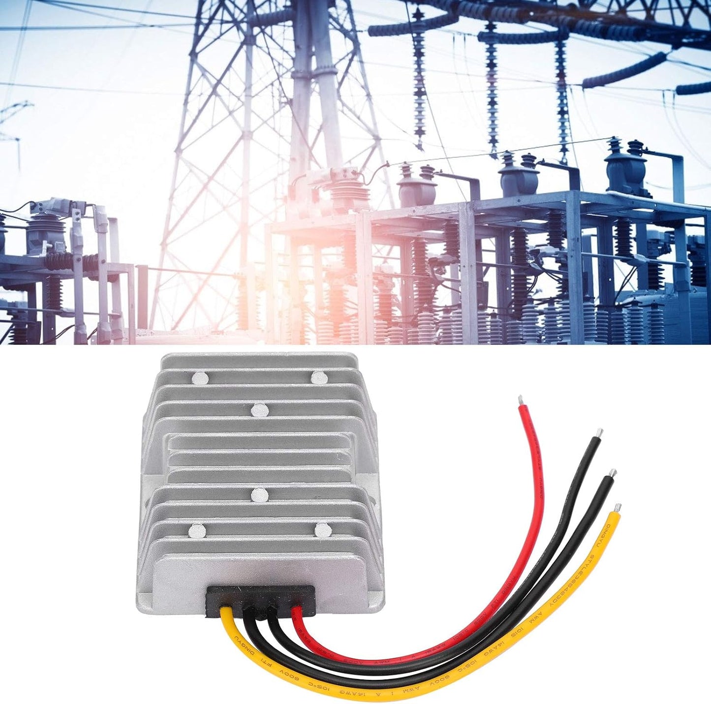 AstraLoom 24V 13.8V 15A Telecommunications Power Converter to DC DC Sealed Module Aluminum Alloy Silicone