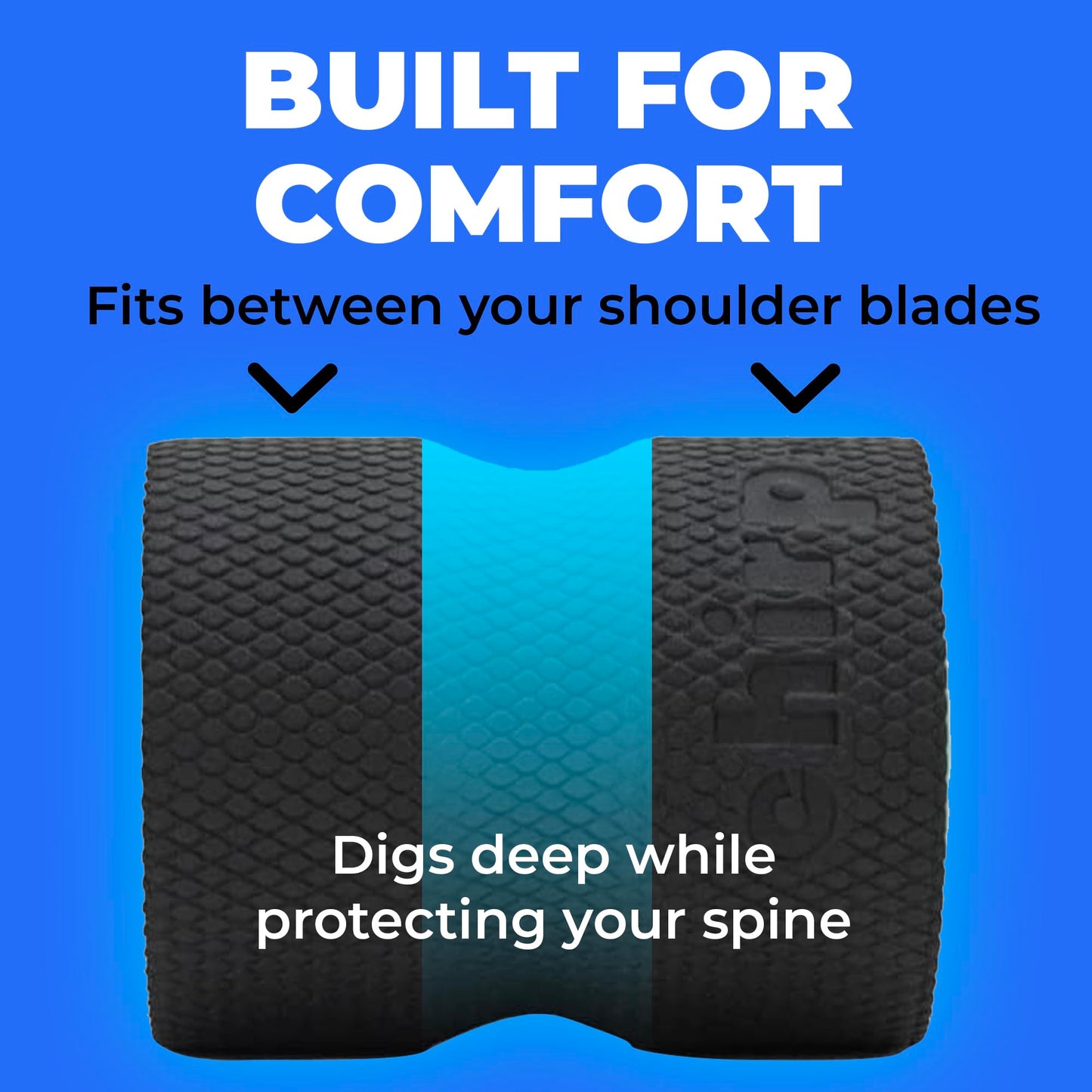 Chirp Wheel Foam Roller – Targeted Back & Neck Relief, Lumbar Spine Stretcher, Spinal Decompression Back Stretcher, Massage Roller with Density Foam for Physical Therapy, Supports 500lbs, 4-Inch Mint