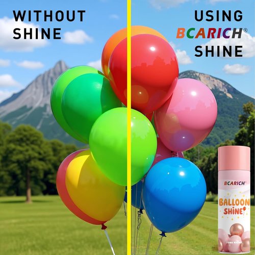 Balloon Shine Spray - 15oz High Shine Formula for Long-Lasting Latex & Foil Balloons | Waterproof & Instant Gloss