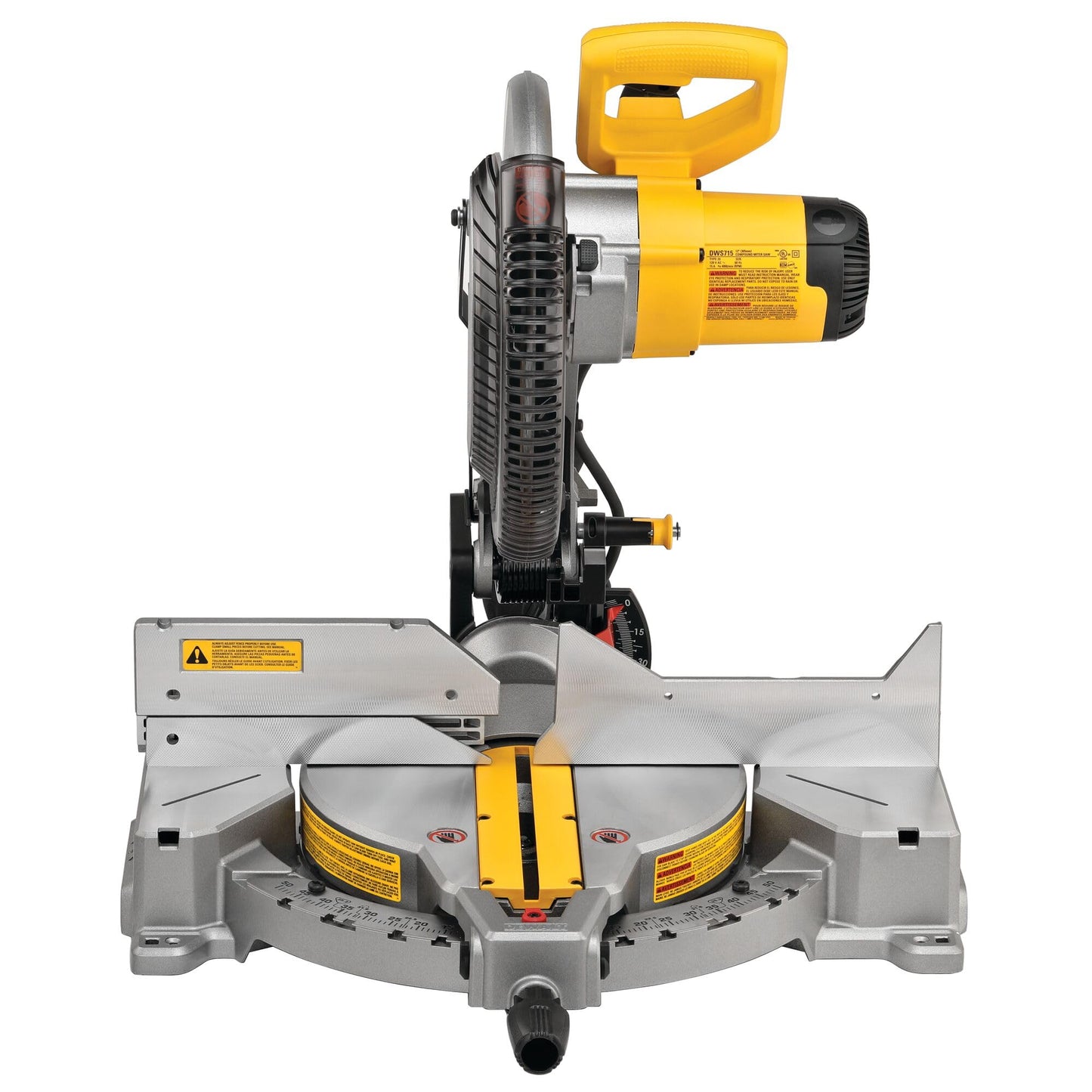 DEWALT 12-Inch Miter Saw, 15-Amp, Single Bevel, Compound (DWS715)