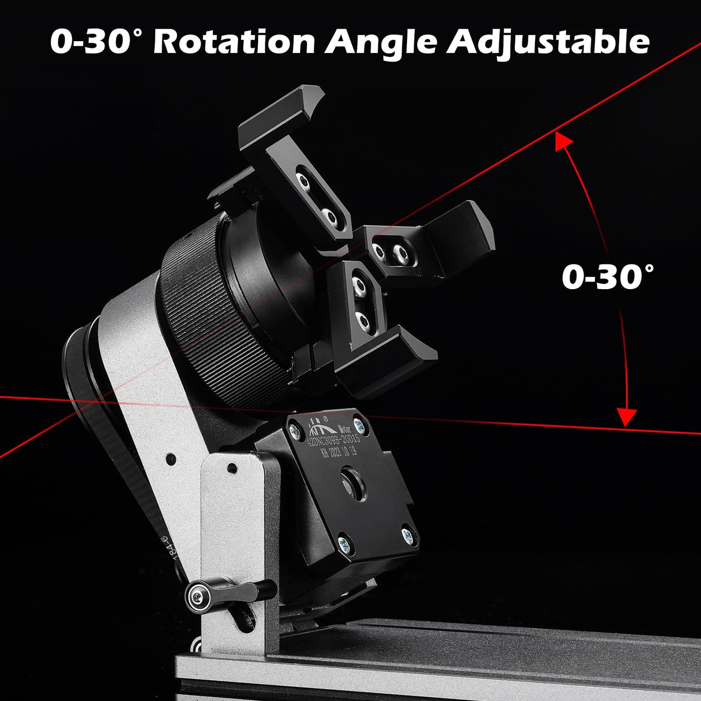 Genmitsu L8 Laser Engrave + MD18 Rotary Roller, 20W Power Output Laser Cutter Built-in Acrylic Enclosure with Vent, Air Assist Pump, Honeycomb, Camera, Laser Safety Class 1