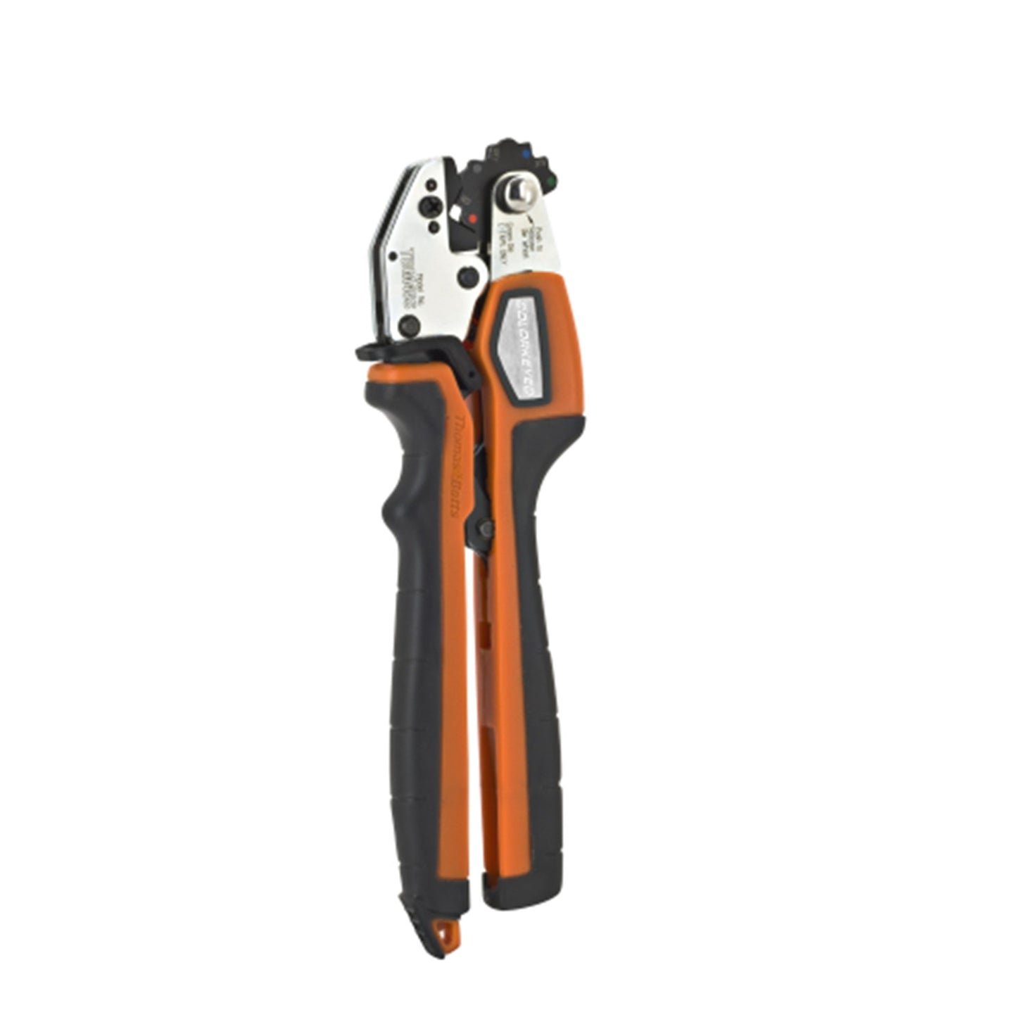 Thomas & Betts TBM45S Mechanical Compression Hand Tool, Comfort Grip, Crimps #8-#2 Cu, #10-#6 Al Connectors, 54705-54725 C-Taps, Orange
