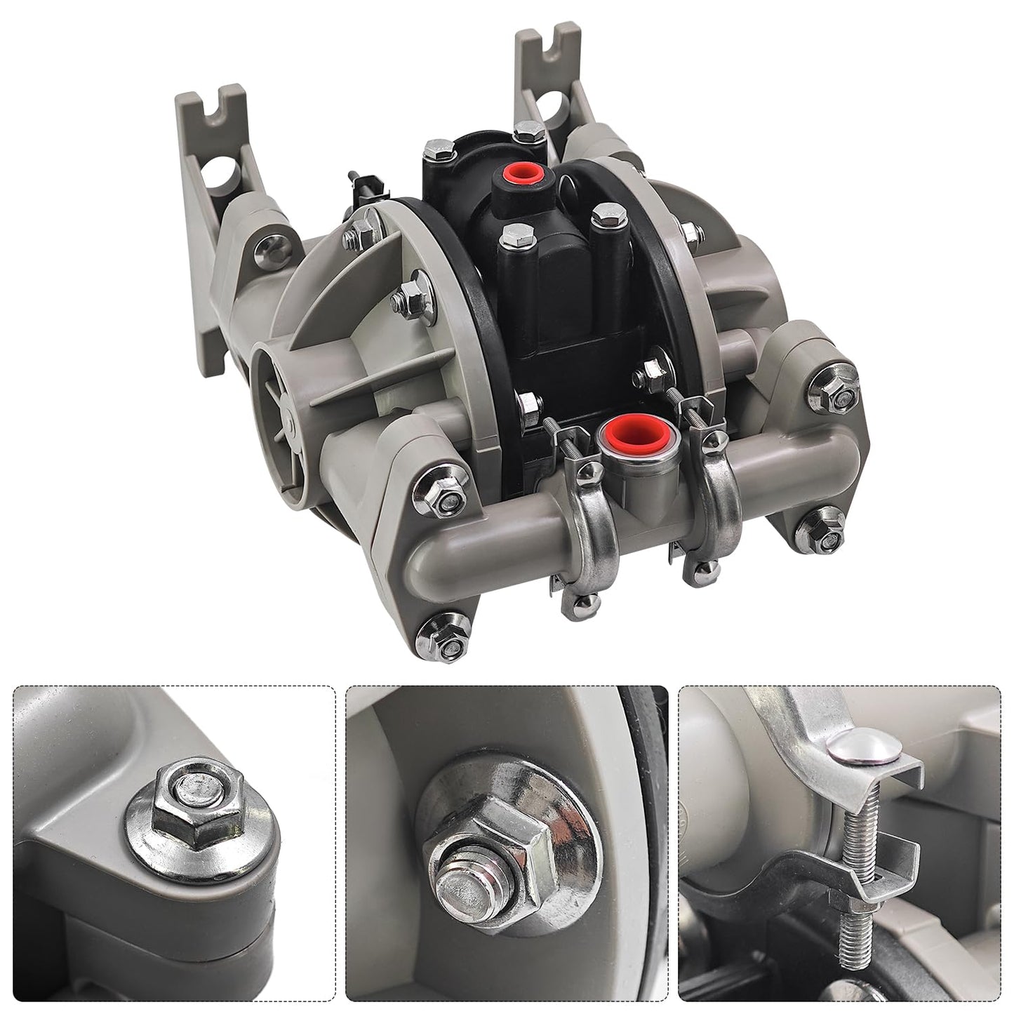666053-3EB Polypropylene Santoprene Single Double Diaphragm Pump Replacement for Diaphragm Pump Replacement for Air Compressor, 13 gpm, 100 psi
