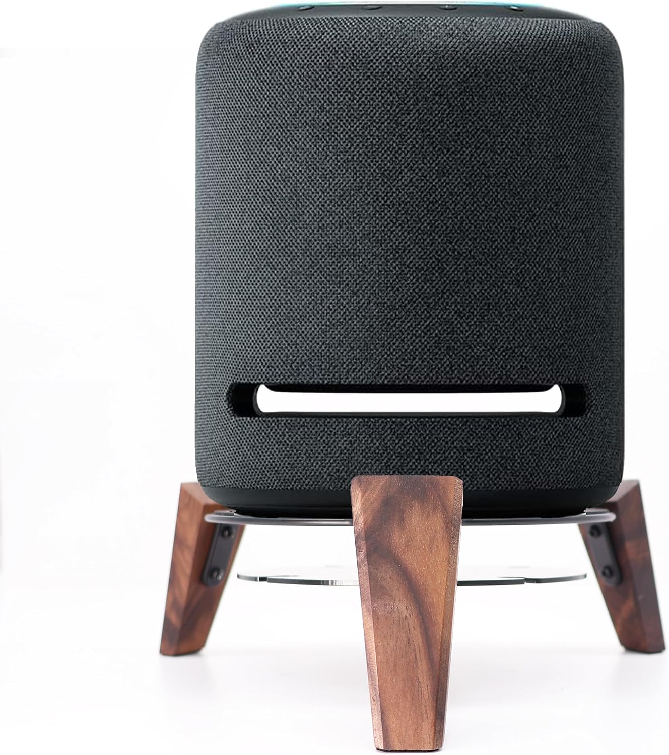 Alloery 2nd/1st Wooden Stand for Echo Studio and Homepod Gen Smart Speaker, Stable Desktop Mount for Better Sound