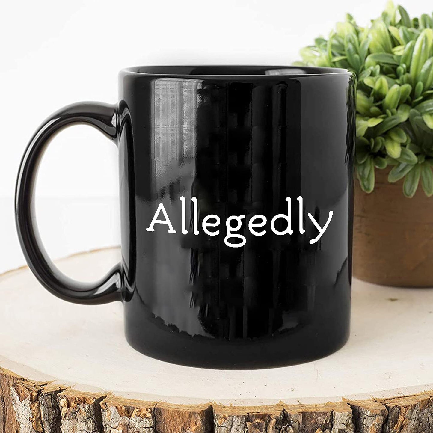 MargoDream Lawyer Gifts Appreciation Funny Mug Allegedly Coffee Cup Gift For Men For Woman Black 11 Oz
