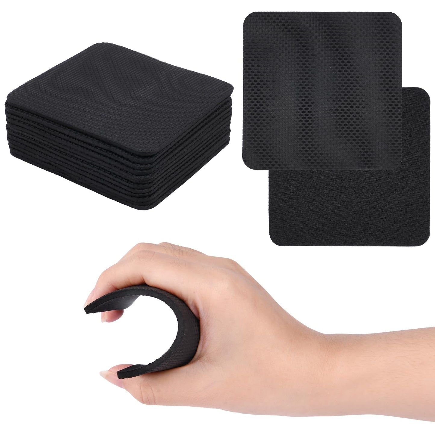 AMFUN 12 Pcs Gym Grip Pads for Weight Lifting Workout, Lifting Grips, Hand Pads, Adjustable Neoprene Padded for Men Women Fitness Strength Training