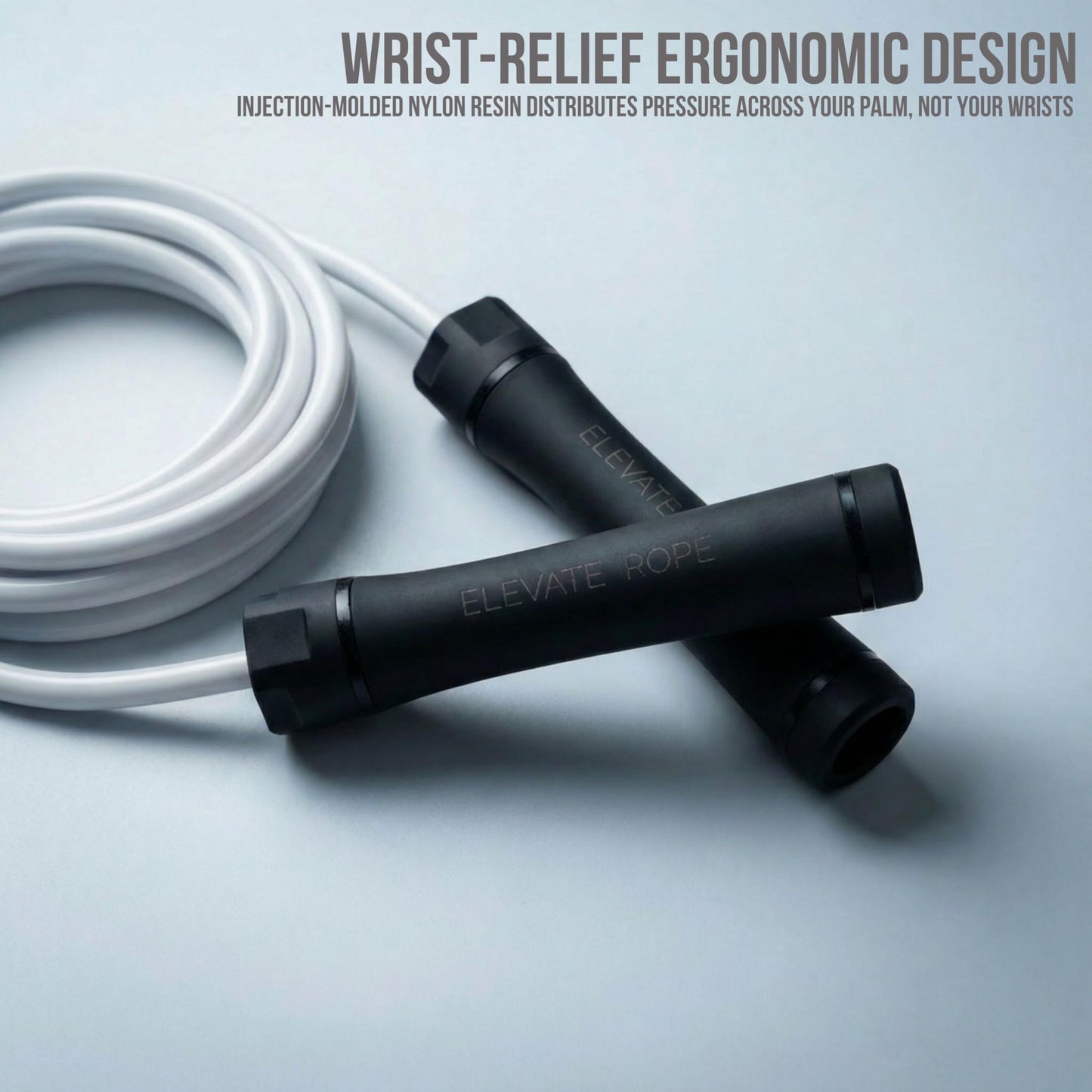 Elevate Rope Heavy Jump Rope Adjustable 3 m with Free Training App – 10 mm Weighted PVC Cable for Strength, Cardio & Endurance