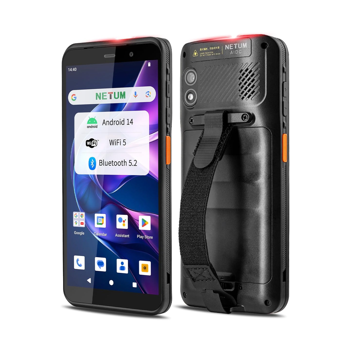 NETUM Android 14 Handheld Barcode Scanner Mobile Computer, Q900 with Honeywell HS7 Engine, 1D/2D Scanning, 5.99" HD Touchscreen, Wi-Fi & 4G LTE – Ideal for Warehousing, Logistics & Asset Tracking