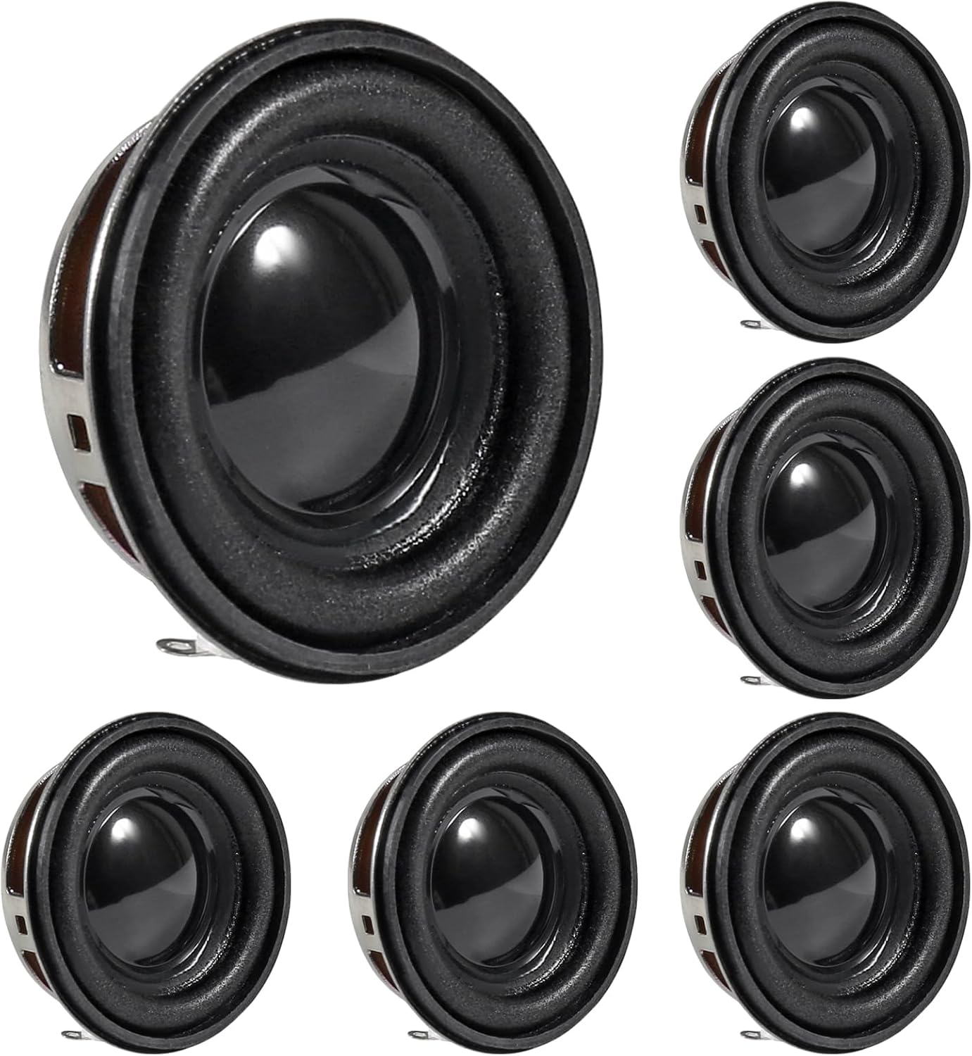 DWEII 6Pcs 1.5Inch 40MM 4ohm 3W Mini Portable Speakers Full Frequency Stereo Sound Small HiFi Speaker
