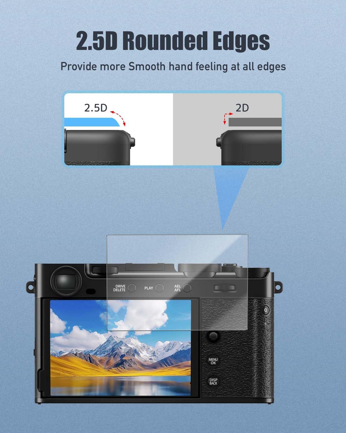 YAJOJO 4-Pack X-E5,Soft X-E5 Screen Protector for Fujifilm PET Film for Fujifilm Mirrorless Camera, Anti-Scratch