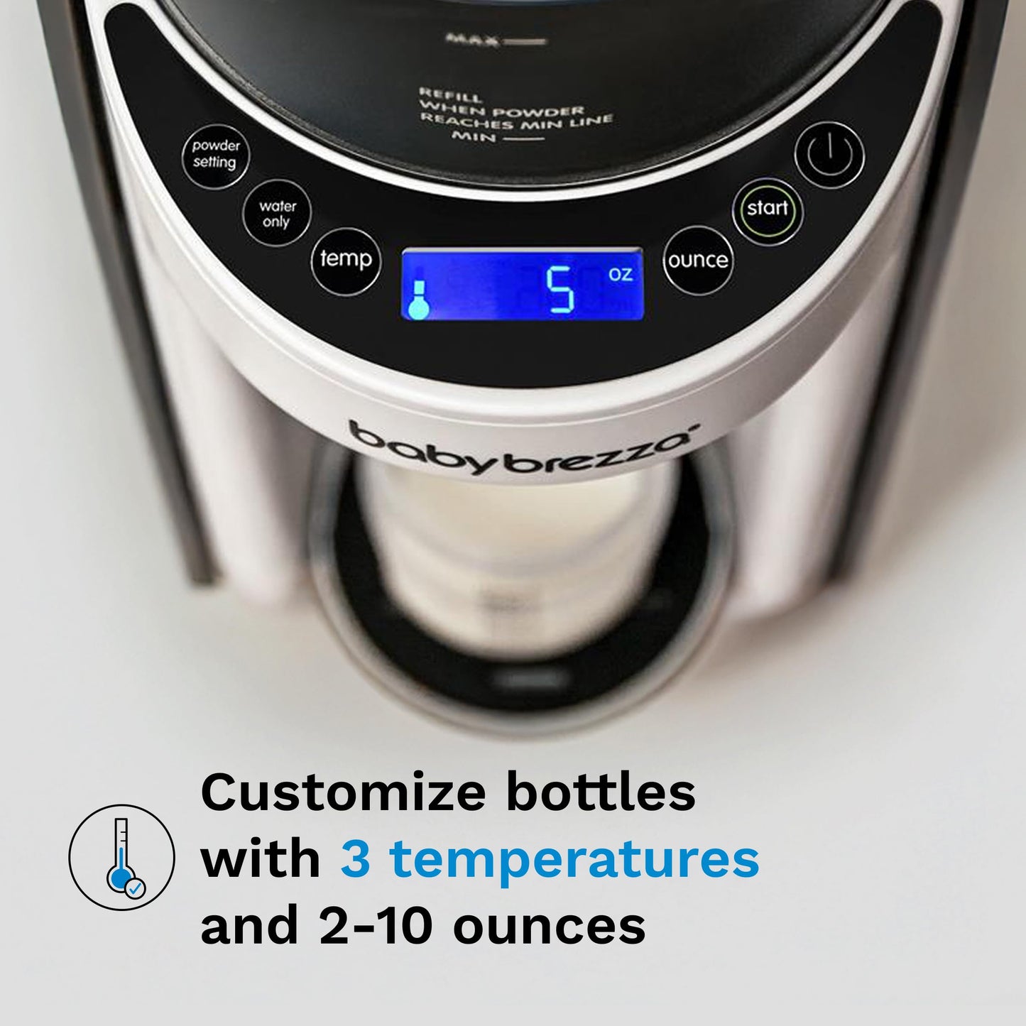 Baby Brezza Formula Pro Advanced Formula Dispenser Machine - Automatically Mix a Warm Formula Bottle Instantly - Easily Make Bottle with Automatic Powder Blending, Charcoal