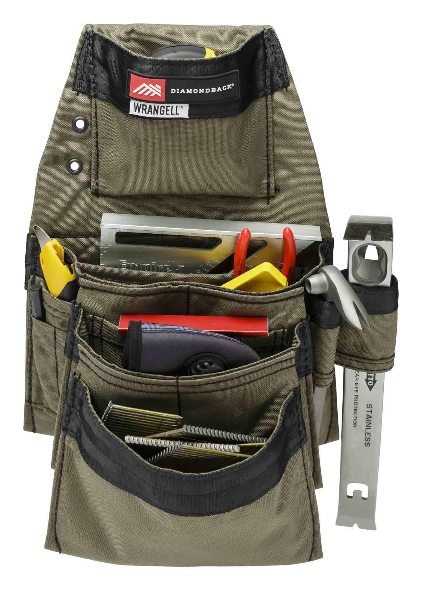 Diamondback Denali 2.0 Tool Belt System - Includes 6″ Diamondback Belt, Hammer & Flat Bar Holsters - Perfect for Carpenters, Framers & Remodelers - Versatile Tool Belts for Men & Women