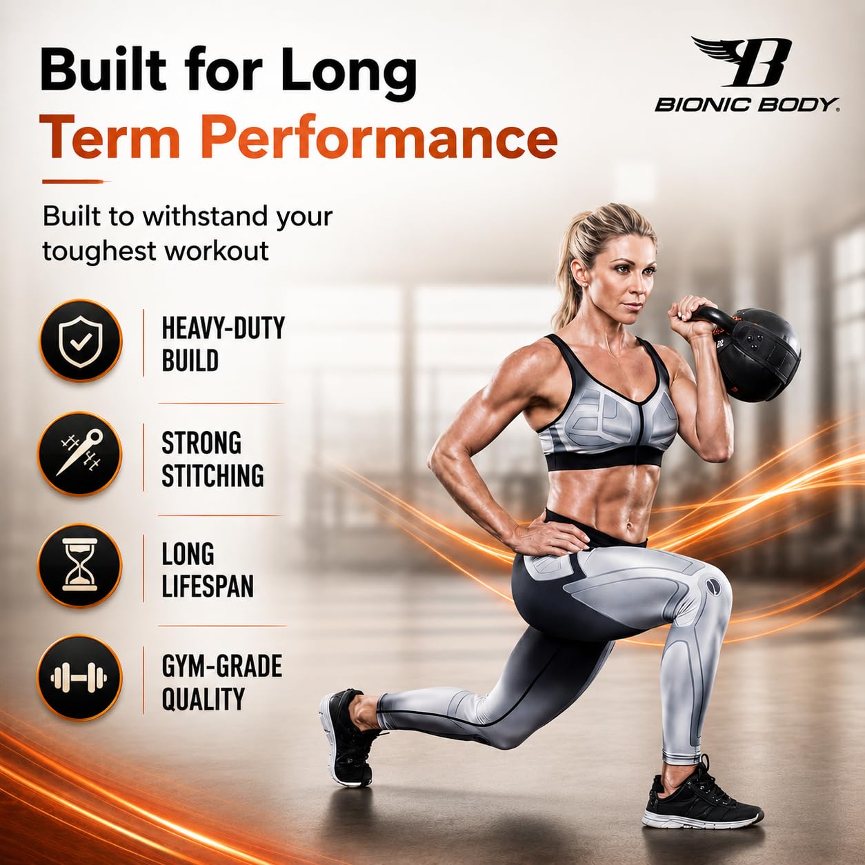 Bionic Body by Kim Lyons Soft Kettlebell 35 lb – Ergonomic Handle for Strength, Conditioning, Core & Full-Body Workouts, Home Gym, HIIT & Functional Fitness