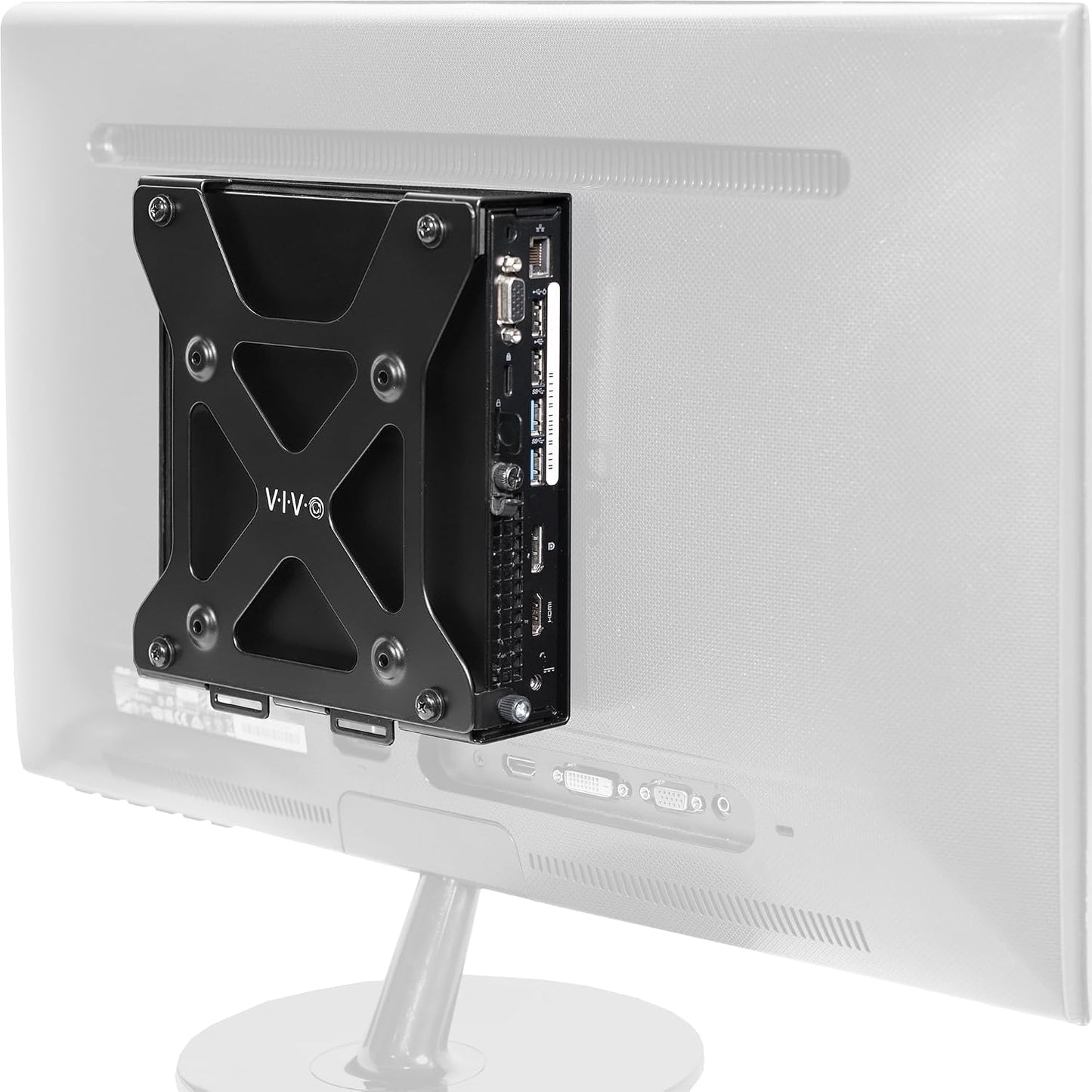 VIVO Mount-DLMM2 Behind Monitor Mini PC VESA Mount Designed for Dell OptiPlex Micro CPU, Monitor Arm Computer Holder