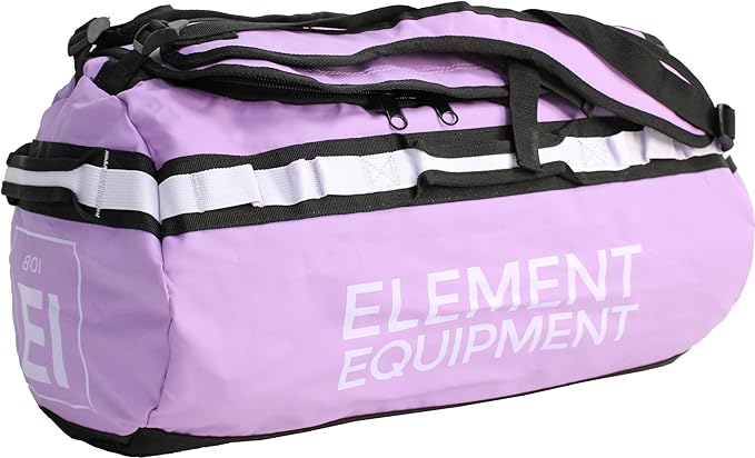 Element Equipment Trailhead Duffel Bag Shoulder Straps Waterproof Violet/Lavendar Large