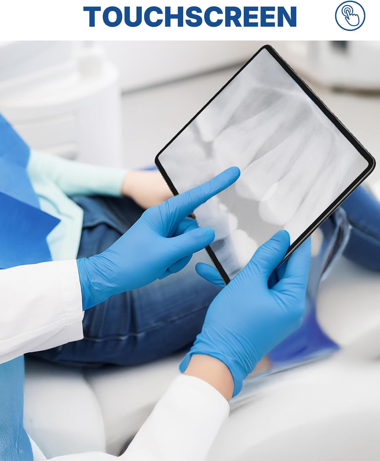 Schneider Vinyl Synthetic Exam Gloves - Latex Free 4 Mil Disposable Gloves for Medical & Food Prep