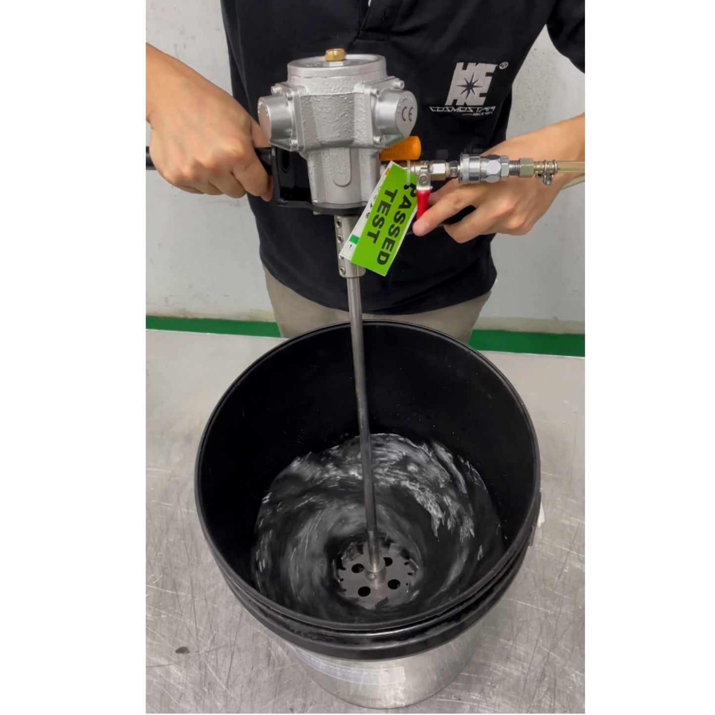 COSMOSTAR M0705 Handheld Air Mixer Drum Mixer | Pneumatic Bracket Mixer, Paint Stirring Machine Bracket Air Agitator Paint Mix Tool, Paint Agitator, Paint Mixing Machine