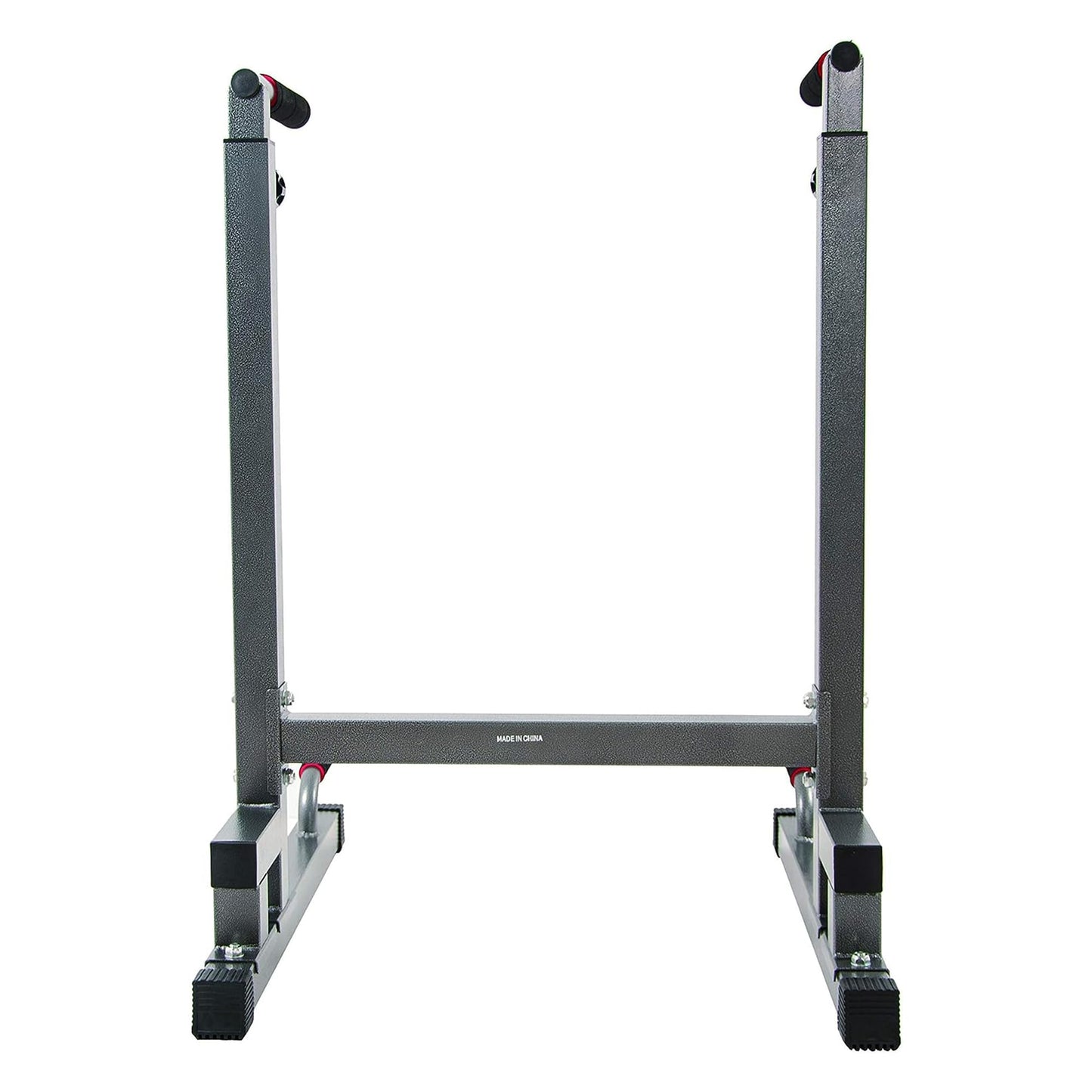 BalanceFrom Steel Frame Multi-Functional Home Gym Exercise Fitness Dip Stand Station with Adjustable Height, 500 Pound Capacity, Gray