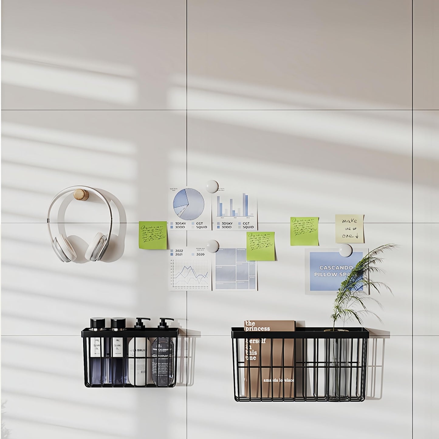 SleekStore Kitchen Cabinet Door Storage Box,Self Adhesive Wall Mounted,Wardrobe/Bathroom/Refrigerator Small Items Organizer,Oil bottle/Seasoning storage (3 Piece)