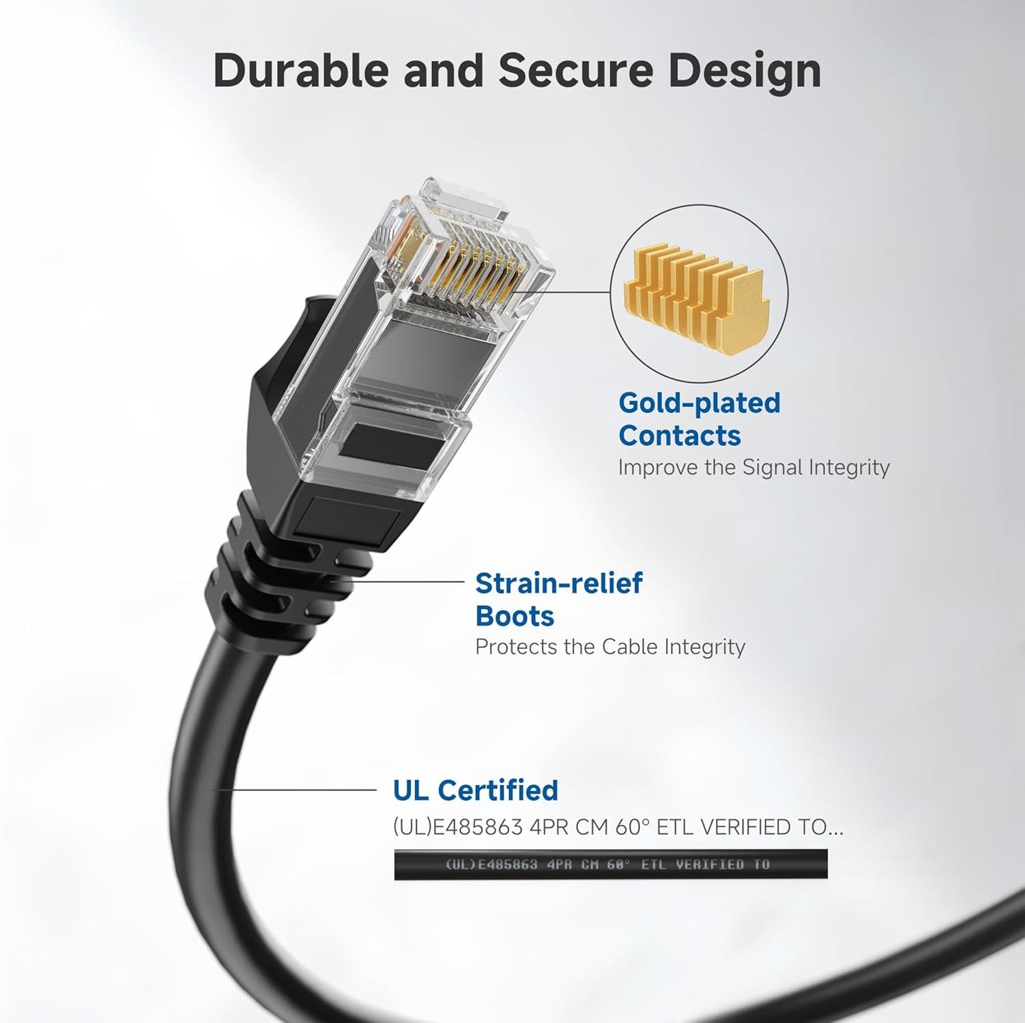 10Gbps 6 6ft, 6 Cat6 Cable Matters Snagless Cat Ethernet Cable - Cat Cable, Cord, Ethernet Cord, Black