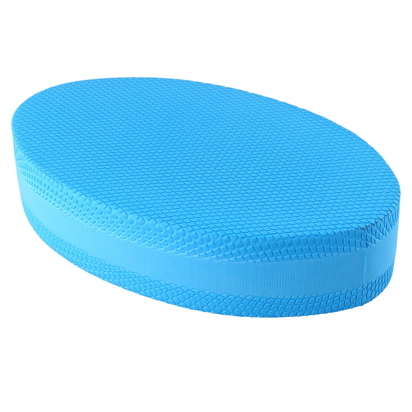 QWORK Stability Trainer Pad - Blue Foam Balance Exercise Cushion for Yoga, Pilates and Fitness - Improves Balance & Ankle Strength