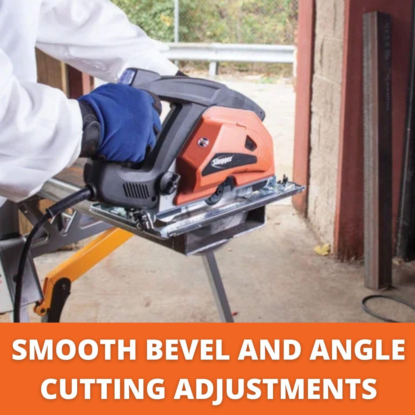 Slugger by Fein 9" Metal Cutting Saw - 1,800W High-Performance Motor, Worm Gear Drive, Internally Powered Laser, Chip Collection, Soft Start & Electric Brake for Safety - 69908120001