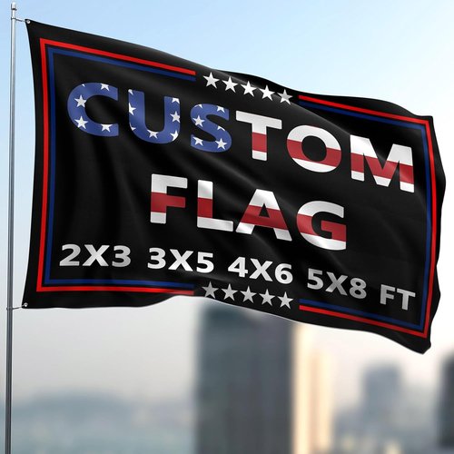 Custom Flag 3x5 Ft - Double-Sided Outdoor Design | Personalize with Your Text, Photo, or Logo