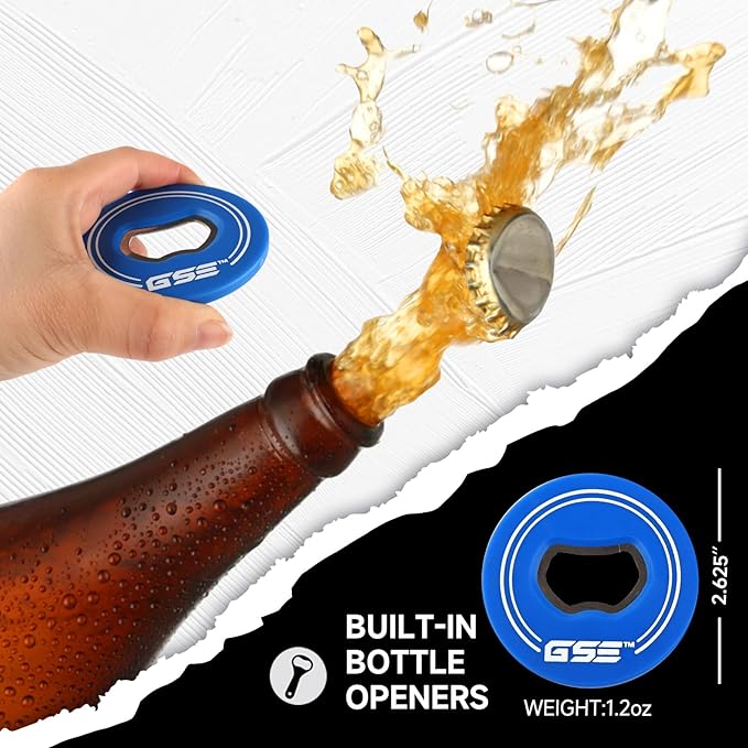 GSE Games & Sports Expert Premium Wood Washer Toss Game Set with 8 Washers with Bottle Opener for Adults and Family. Portable Lawn Game for Beach, Backyard, Pitching, Tailgating, Camping