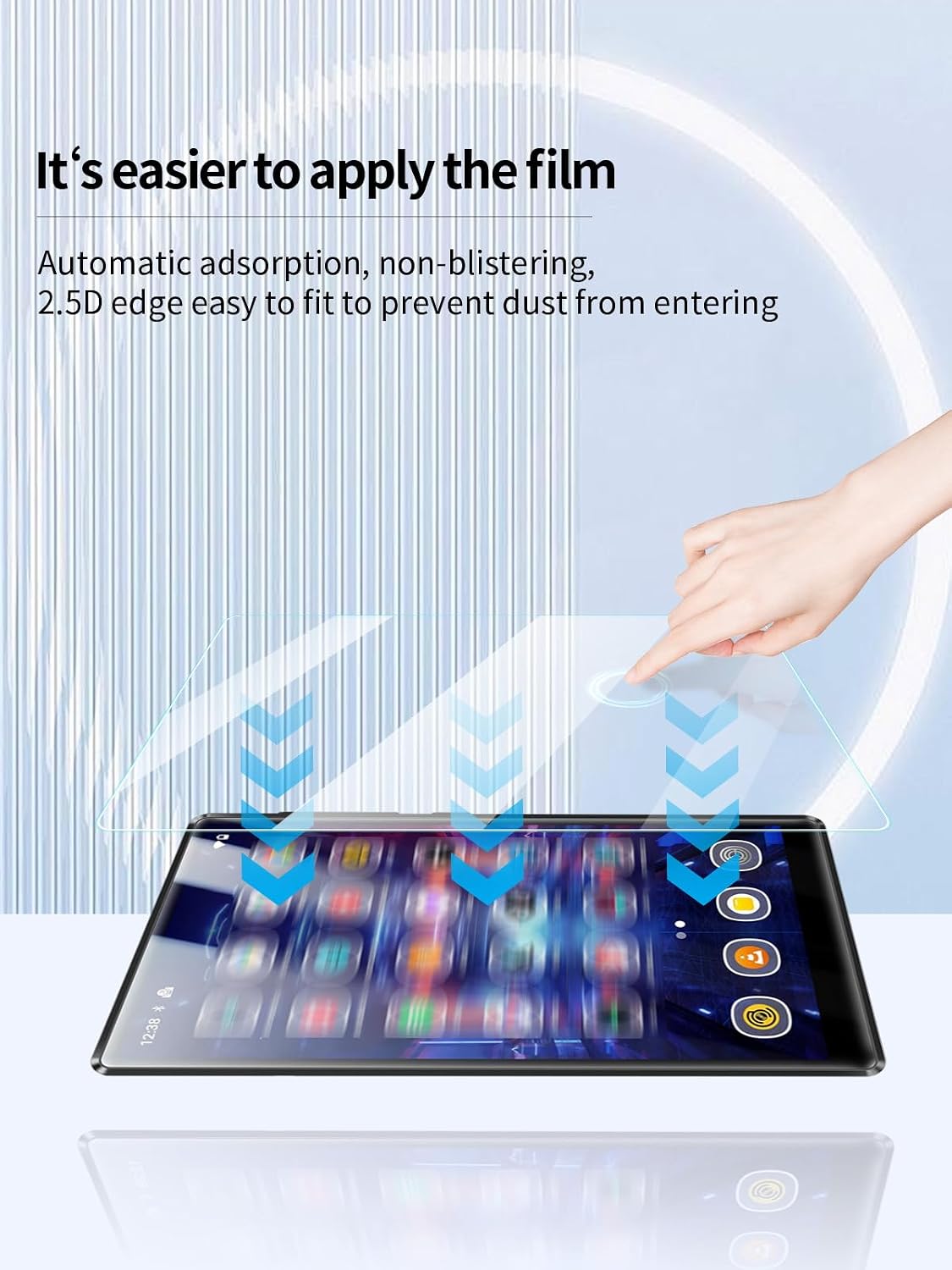 UYRUREL X56 5" MP3 3 Pack Screen Protector for MECHEN Player, High-definition Scratch Resistant Film,HD Clear,Bubble