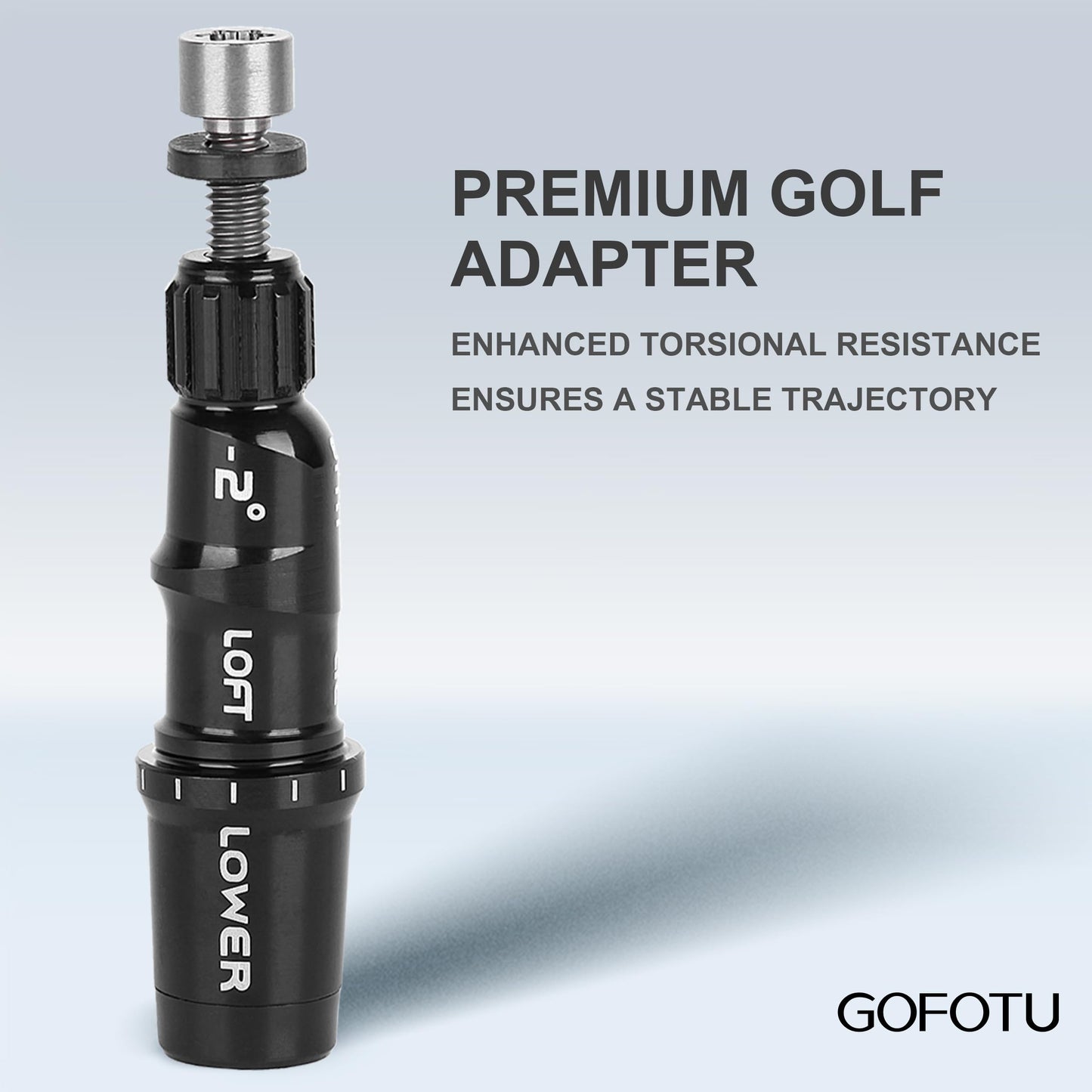 Gofotu Golf Shaft Adapter Sleeve .335 Tip Driver Fairway RH Compatible with Taylormade Qi4D,Qi35,Qi10,M1 M2 M3 M4 M5 M6 SIM SIM2 R15, Stealth2, Stealth,BRNR Mini Driver Black